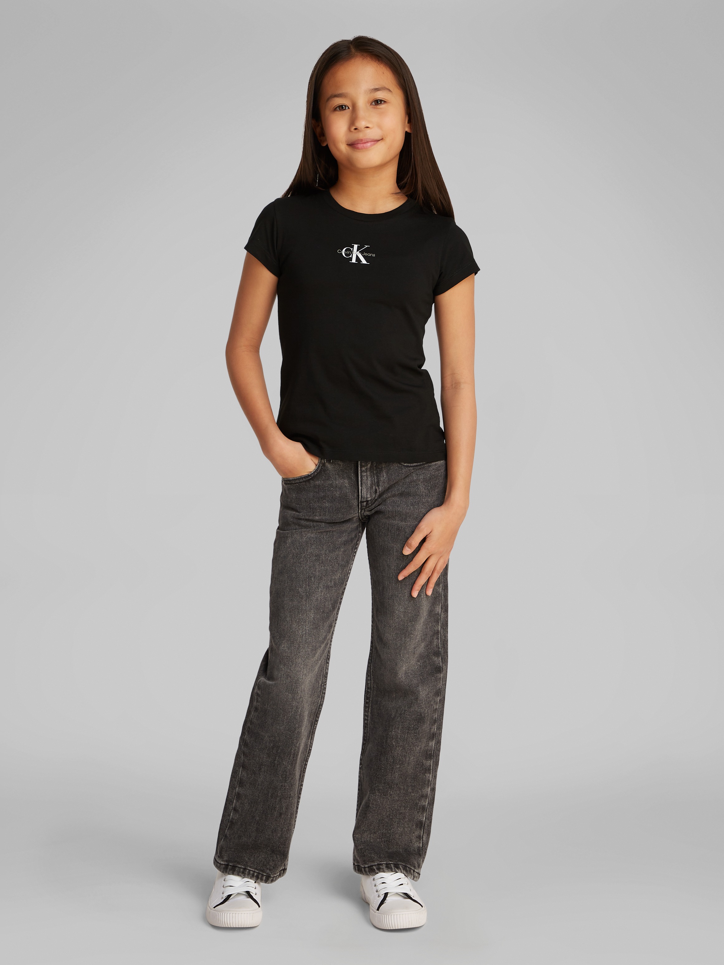 Calvin Klein Jeans T-Shirt »MICRO MONOGRAM TOP«, für Kinder bis 16 Jahre