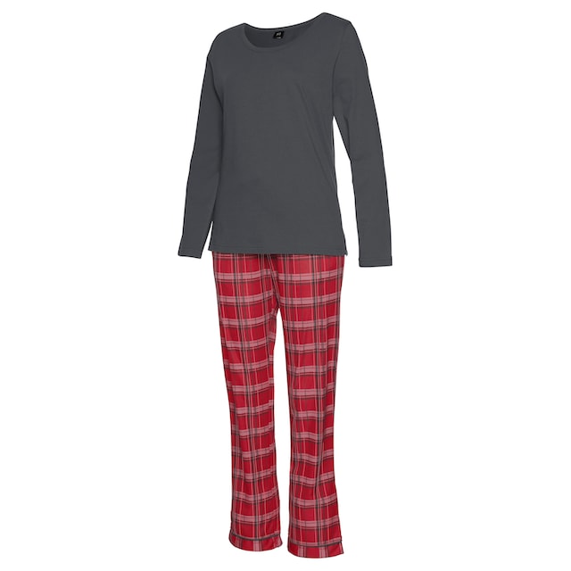 H.I.S Pyjama, (2 tlg., 1 Stück), mit karierter Schlafhose ▷ für | BAUR