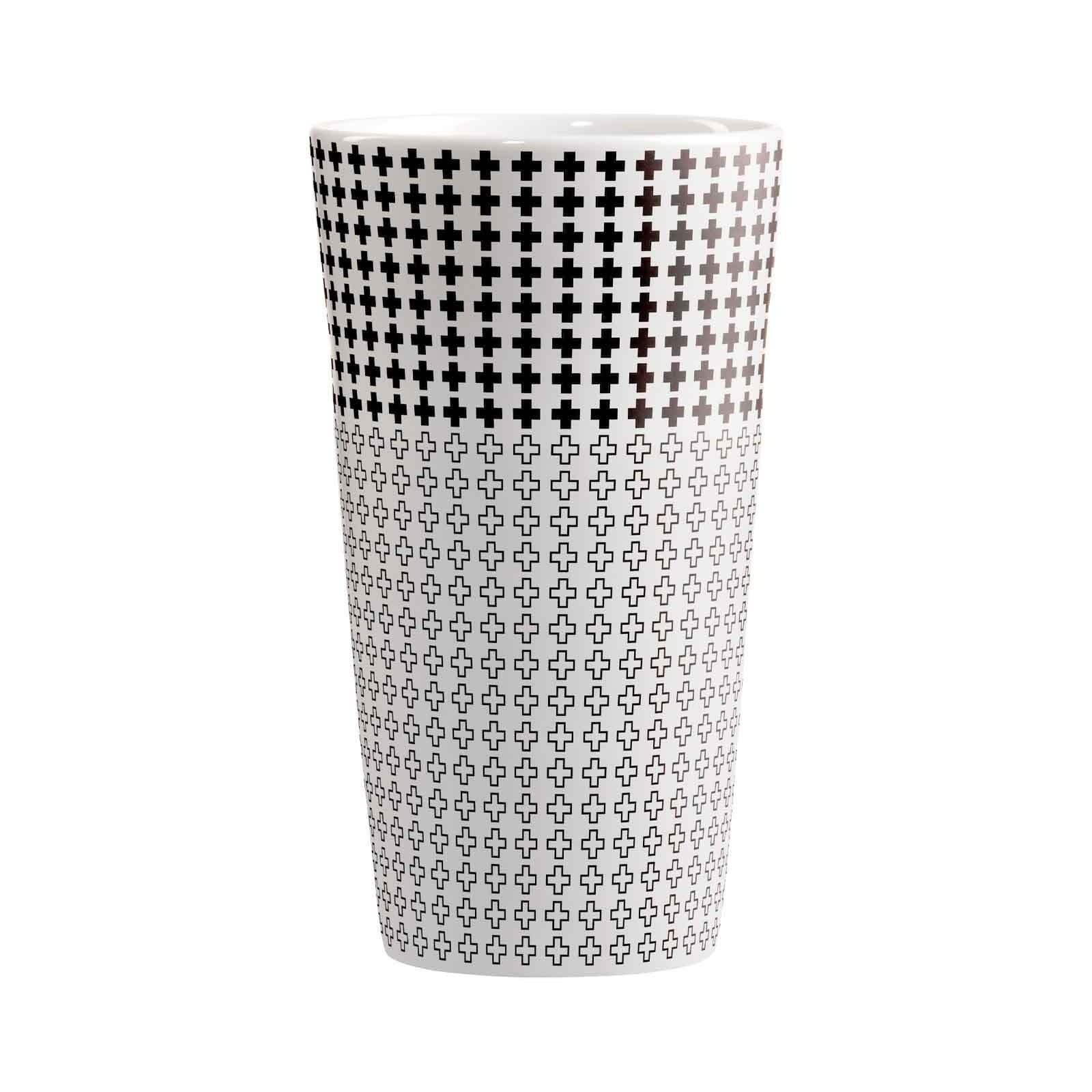 Ritzenhoff Becher "Kaffeebecher XL Genussklasse 525 ml schwarz-weiß" günstig online kaufen