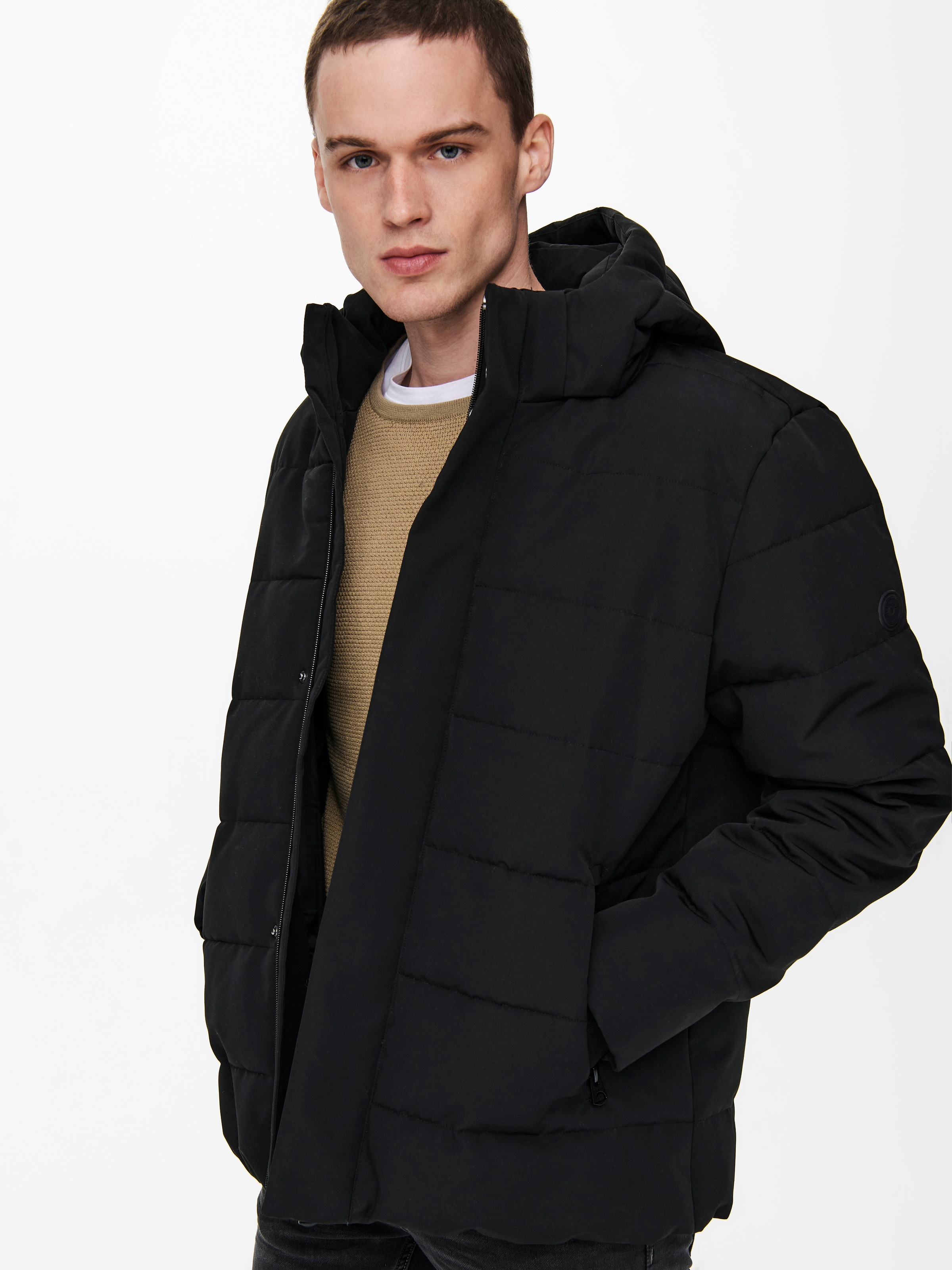 ONLY & SONS Steppjacke »ONSCAYSON PUFFA OTW NOOS«, mit Kapuze