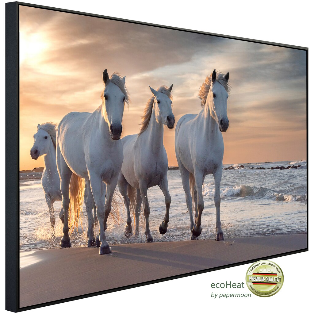 Papermoon Infrarotheizung »Pferde am strand«