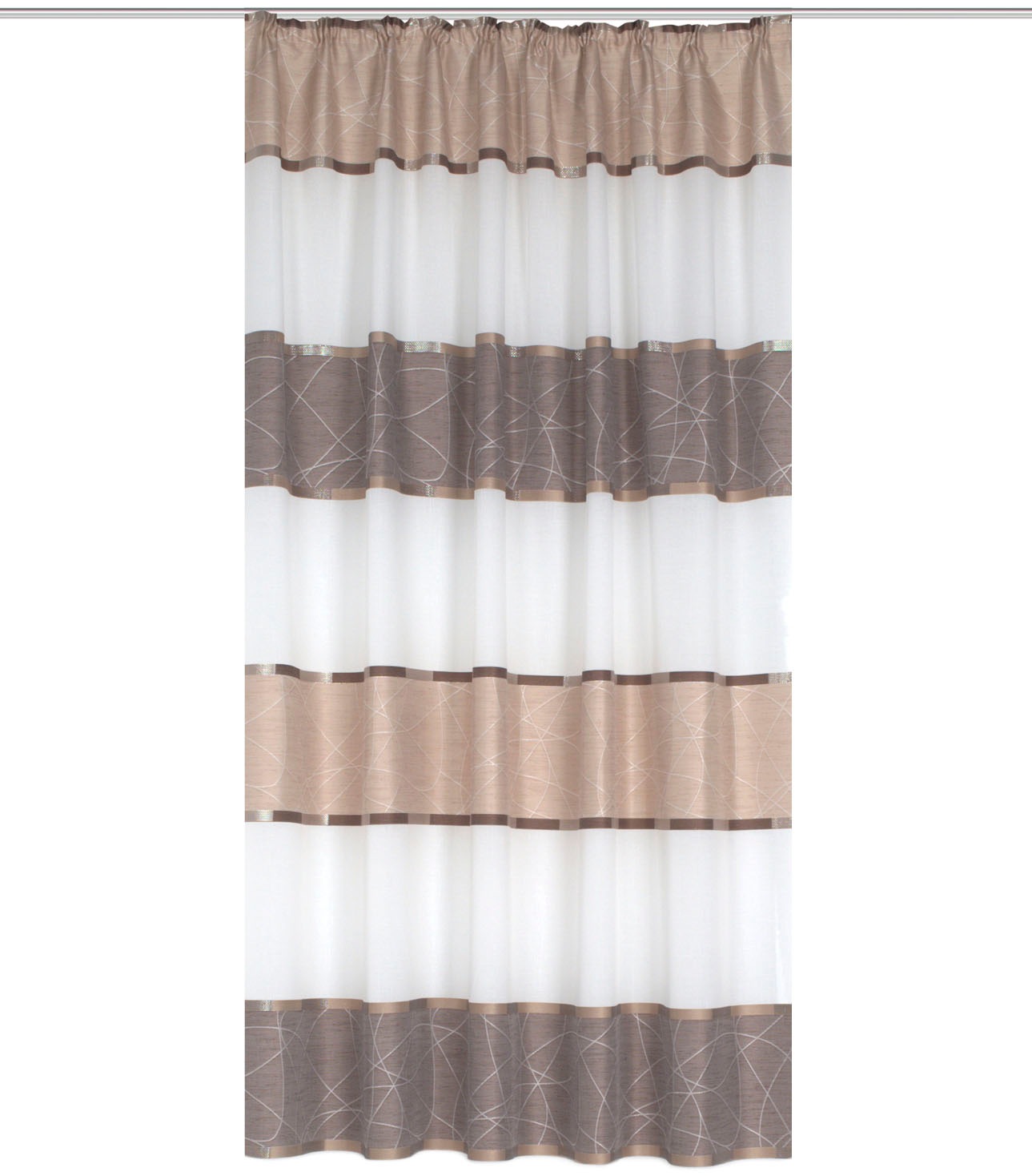 HOME WOHNIDEEN Vorhang "WALTER" Kräuselband 1 Stk. tlg. Kräuselbandschal WA günstig online kaufen