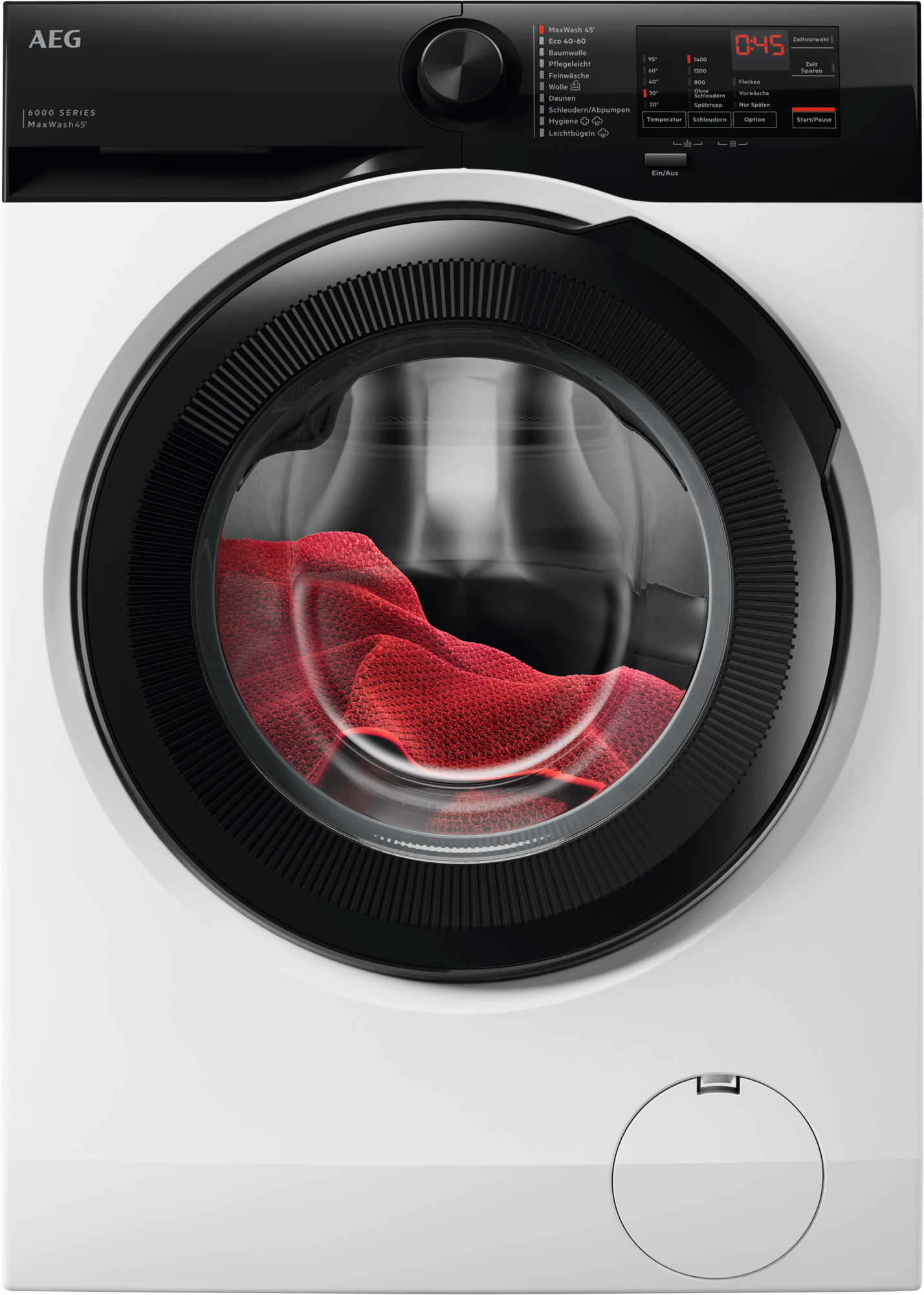 AEG Waschmaschine "LR6A5E480", B:59,6cm H:84,7cm T:54,7cmweiß, Waschmaschinen