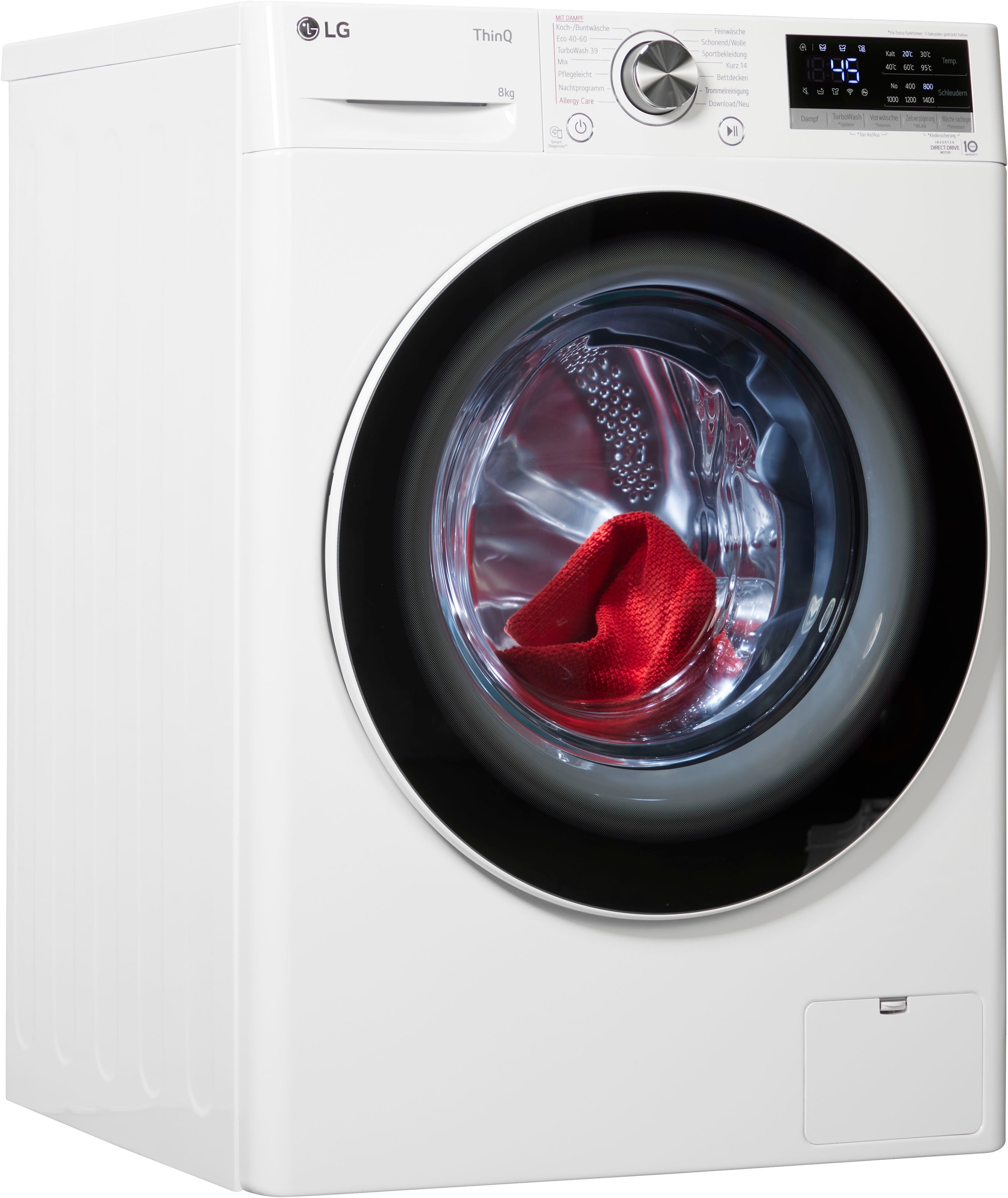 LG Waschmaschine »F4WV5080«, F4WV5080, 8 kg, 1400 U/min, Steam-Funktion |  BAUR