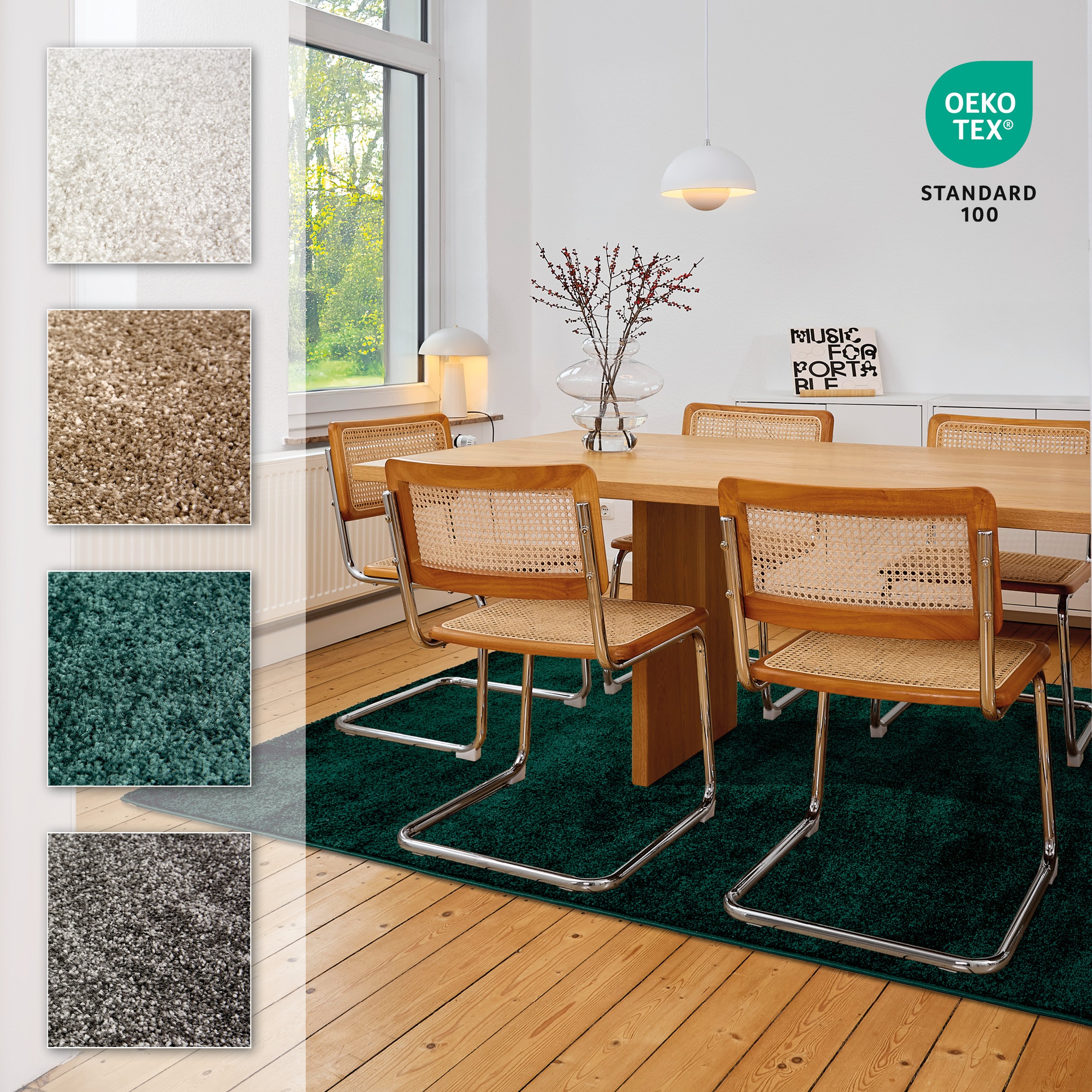 ASTRA Teppich »Sam 250«, rechteckig, 8 mm Höhe, weicher Kurzflor, Wohnzimmer, Schlafzimmer