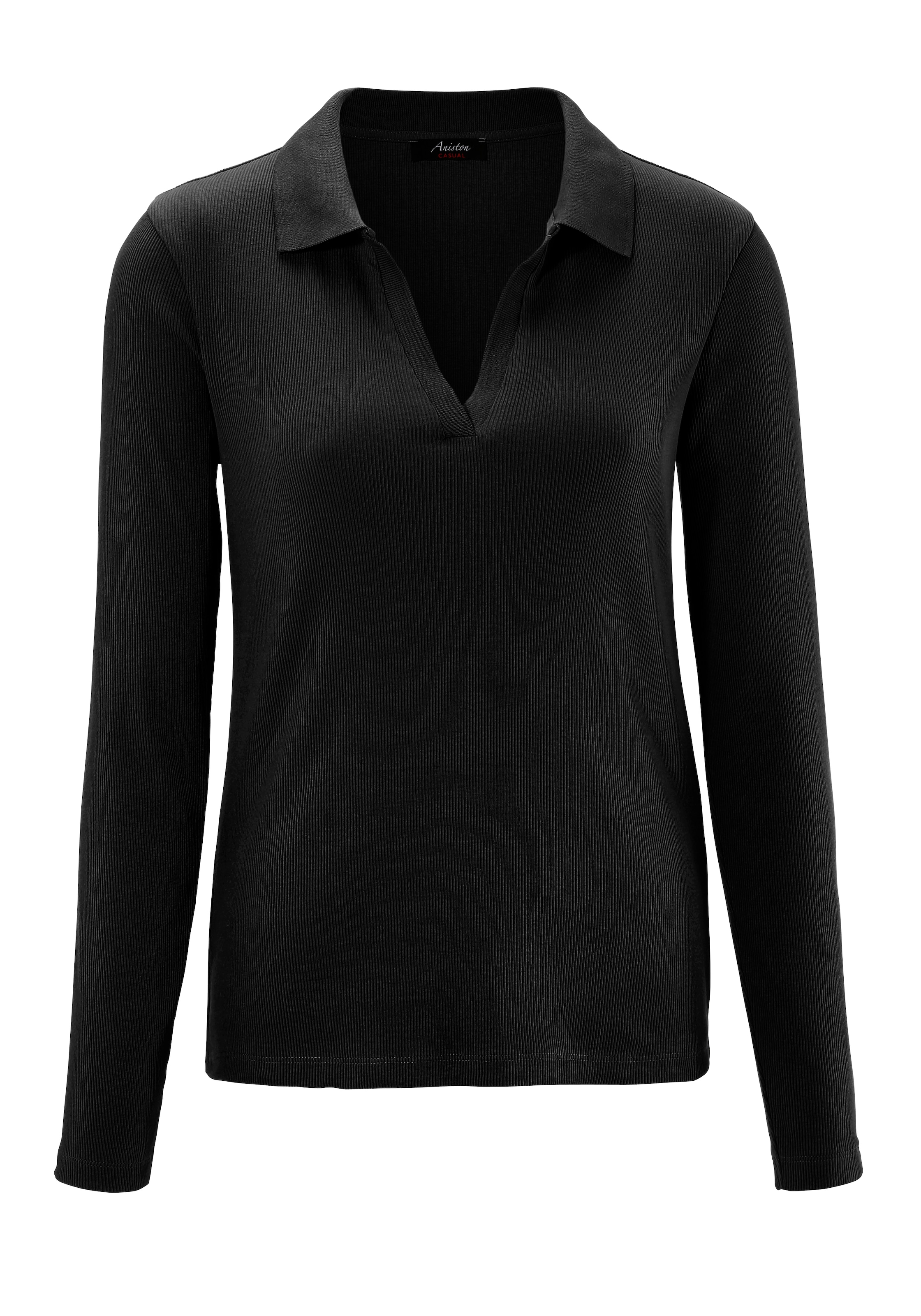 Aniston CASUAL Langarmshirt, mit Polokragen für bestellen | BAUR
