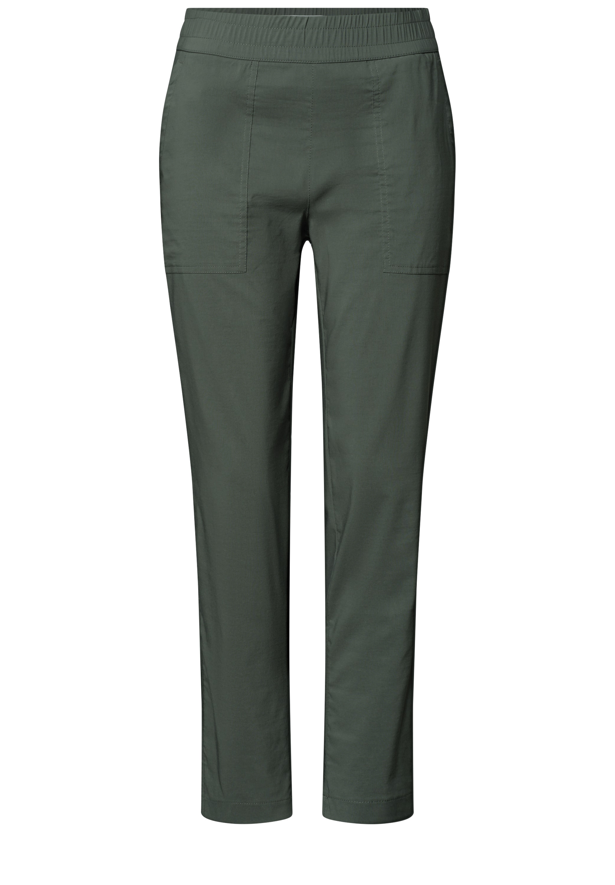 STREET ONE Stoffhose  im elastischen Materialmix