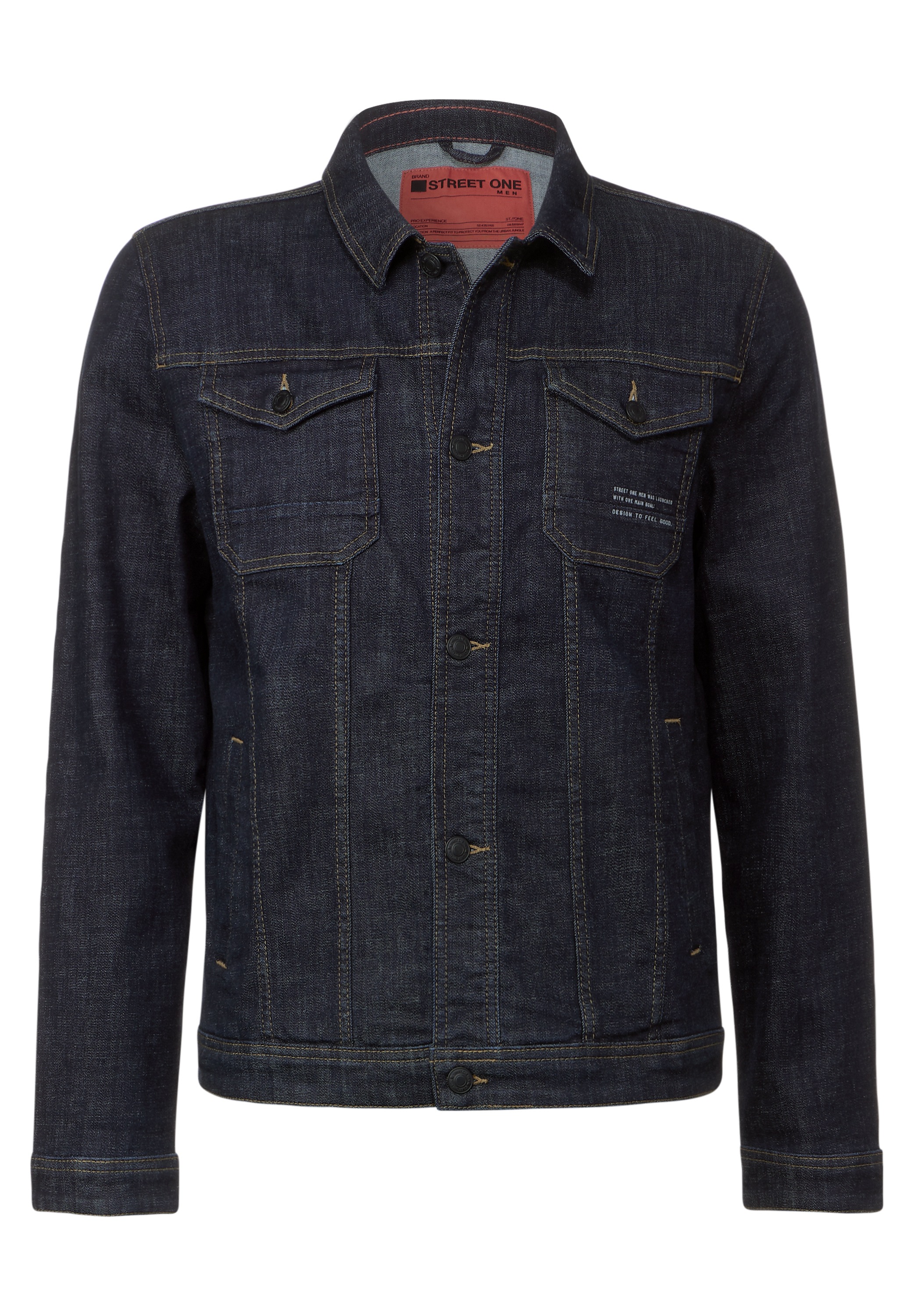 STREET ONE MEN Jeansjacke ohne Kapuze mit Brusttaschen