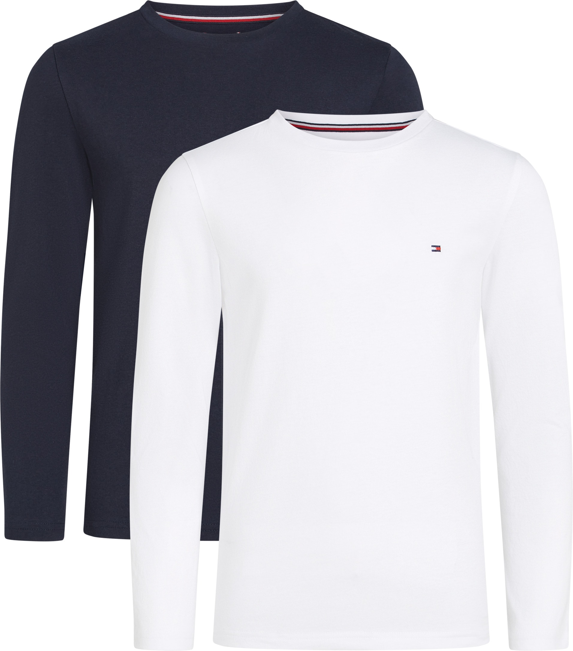 Tommy Hilfiger Underwear Langarmshirt "2P CN TEE LS" Packung, 2er-Pack, 2 Stk. mit Markenlabel