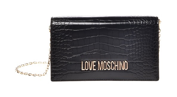 LOVE MOSCHINO Clutch, in modischer Reptil Optik kaufen
