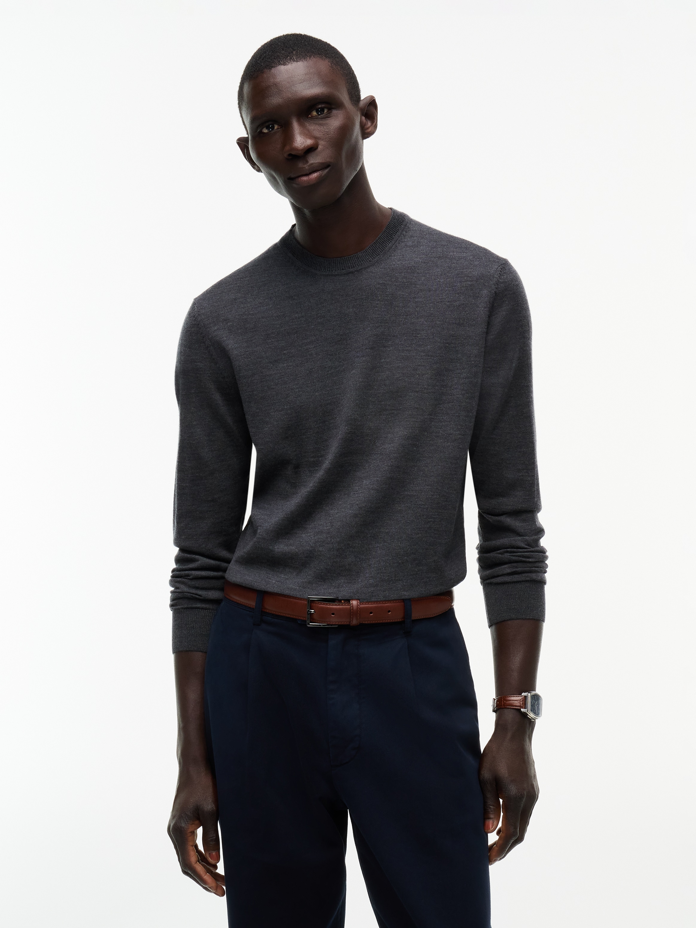Tommy Hilfiger Wollpullover "NY MERINO CREWNECK SWEATER"