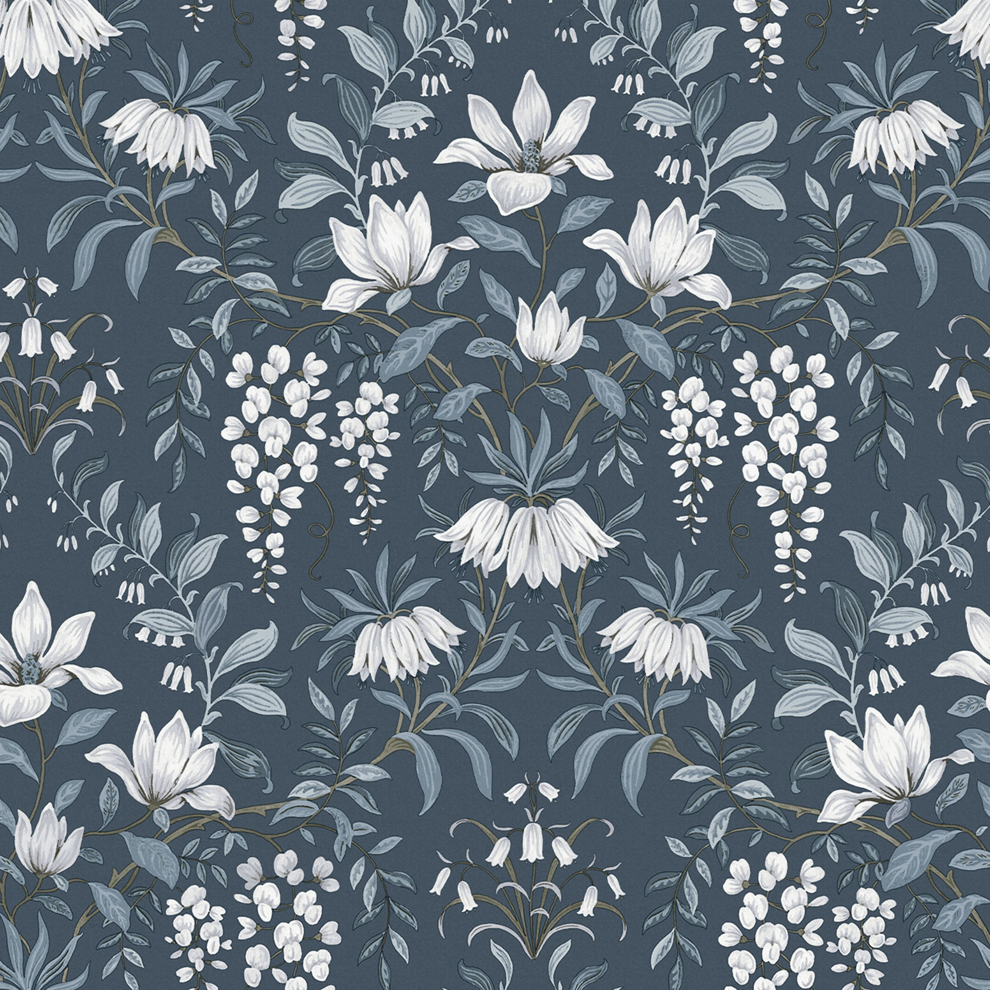 LAURA ASHLEY Vliestapete "Parterre" gemustert FSC zertifiziert, mit lebhaftem Druck, 10 Meter Länge