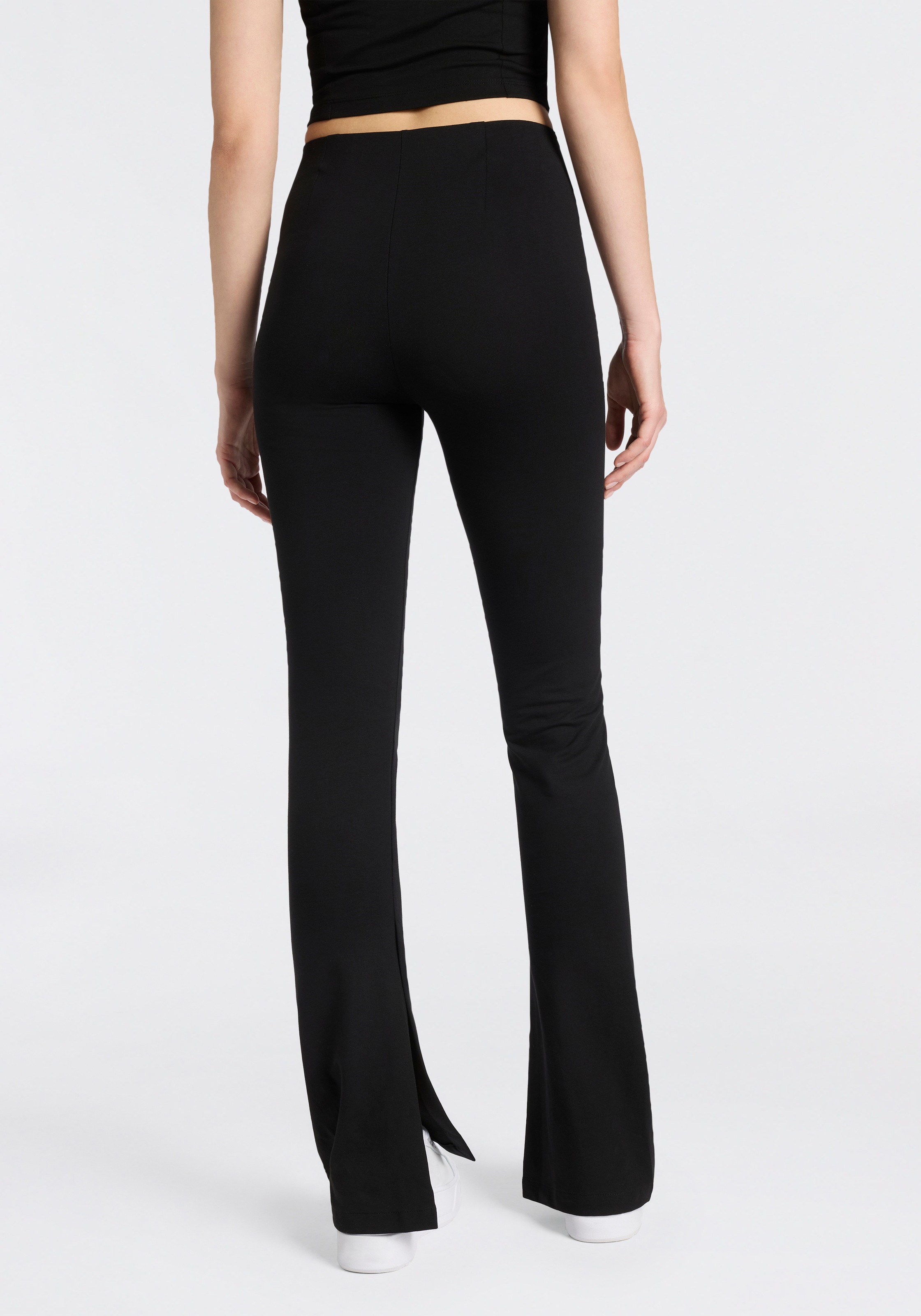 HUGO Blue Bootcuthose "Nuflare" mit Schlitzen am Innensaum, Flared Fit günstig online kaufen