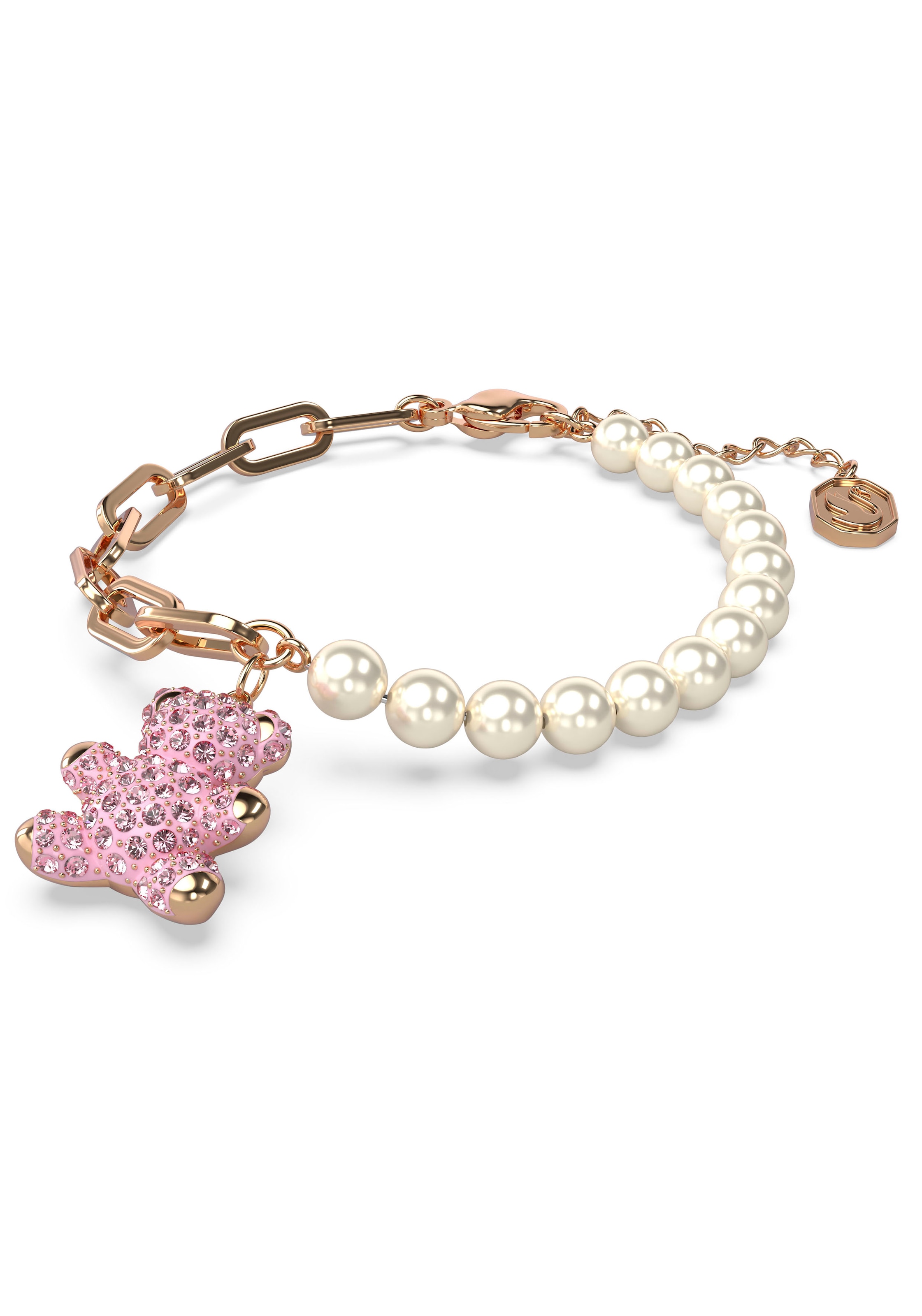 Swarovski Armband »TEDDY, BEAR, 5669169«, mit Swarovski® Kristall - mit Swarovski® Perle