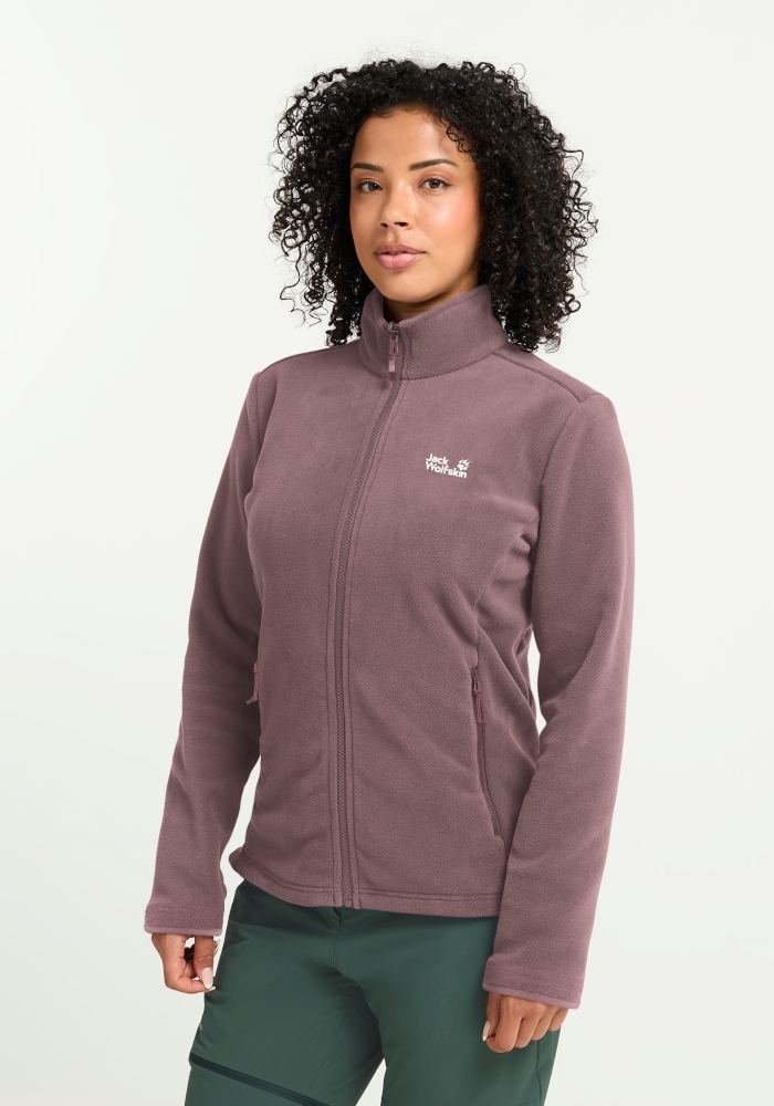 Jack Wolfskin Fleecejacke "TAUNUS 200 FZ W" als sportlicher Midlayer, für Wandern und Freizeit, wärmend
