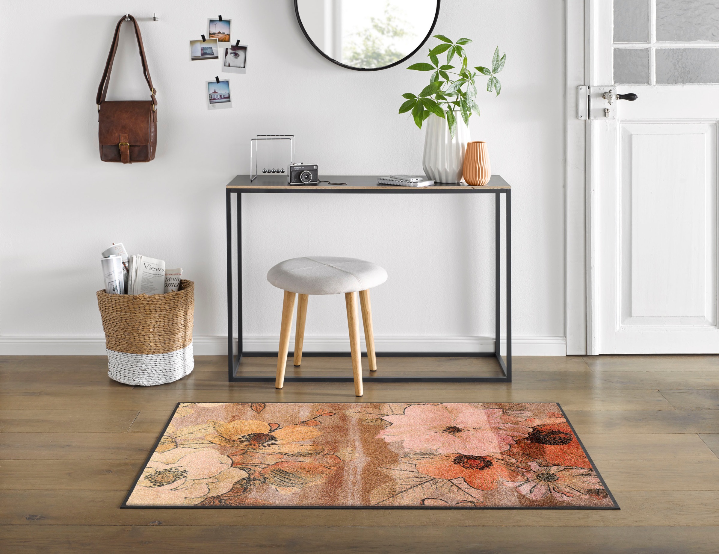 wash+dry by Kleen-Tex Teppich "Retro Roses" rechteckig günstig online kaufen