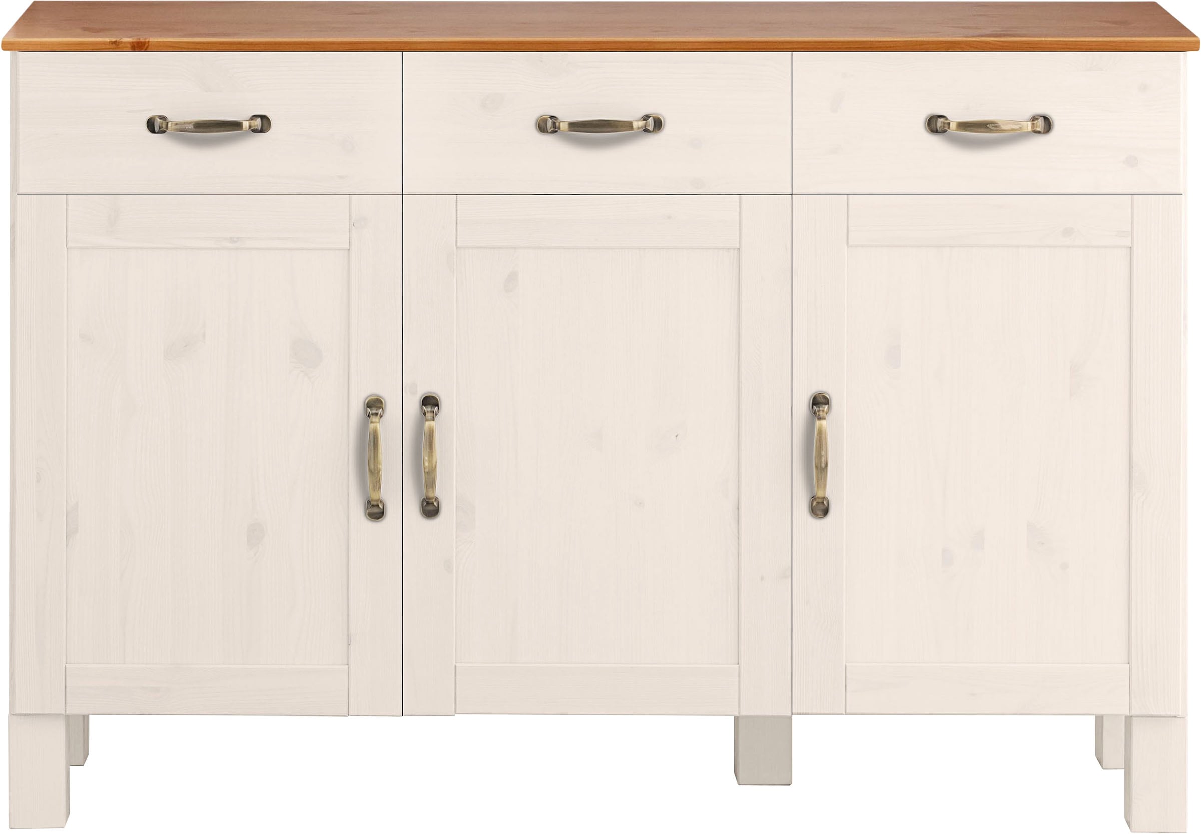 Home affaire Sideboard »Alby« Breite 125 cm, 3 Türen, 2 Schubkästen