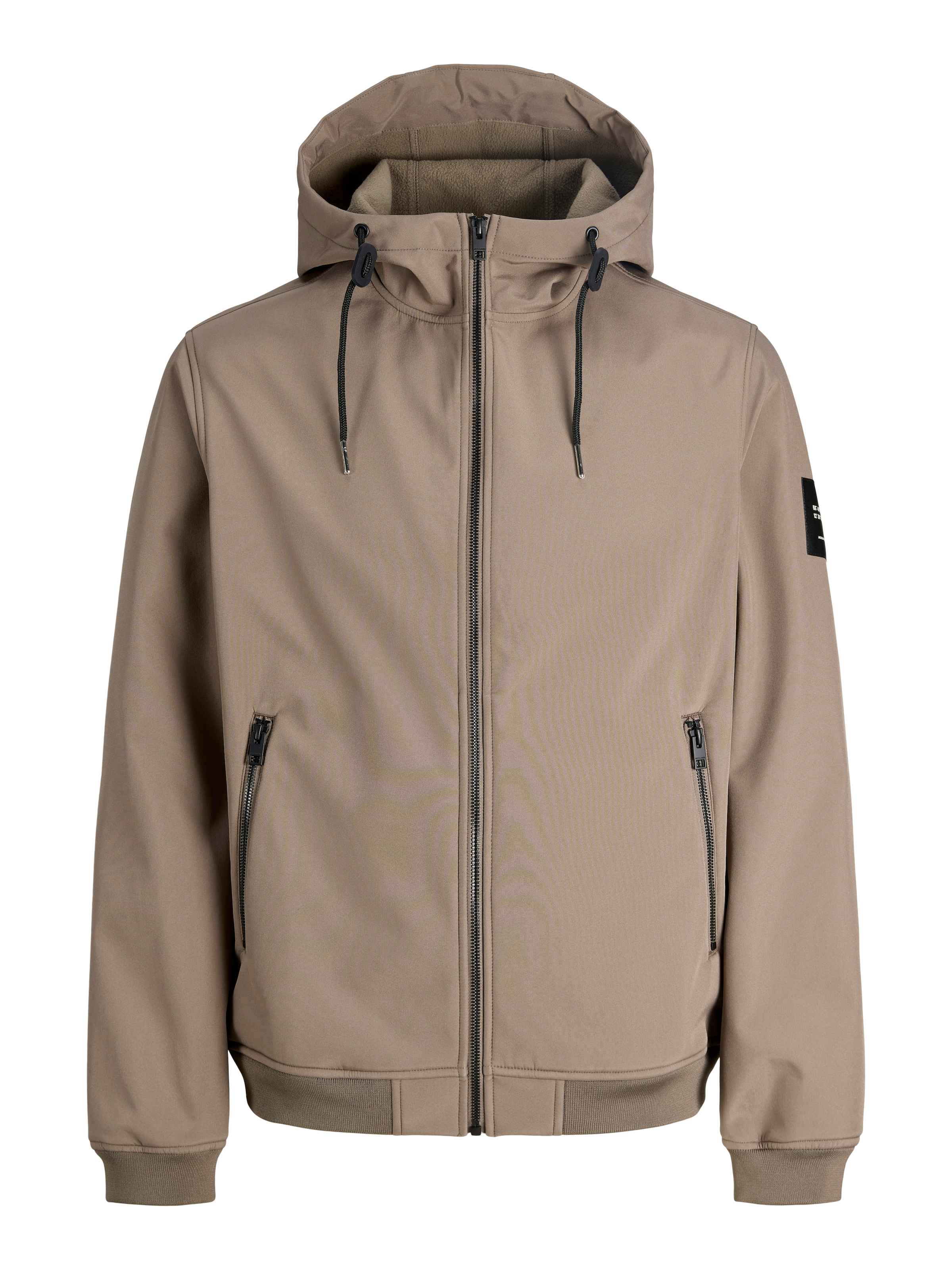 Jack & Jones Softshelljacke »JJEBASIC mit wasserabweisender Funktion« mit Kapuze mit Kordelzug