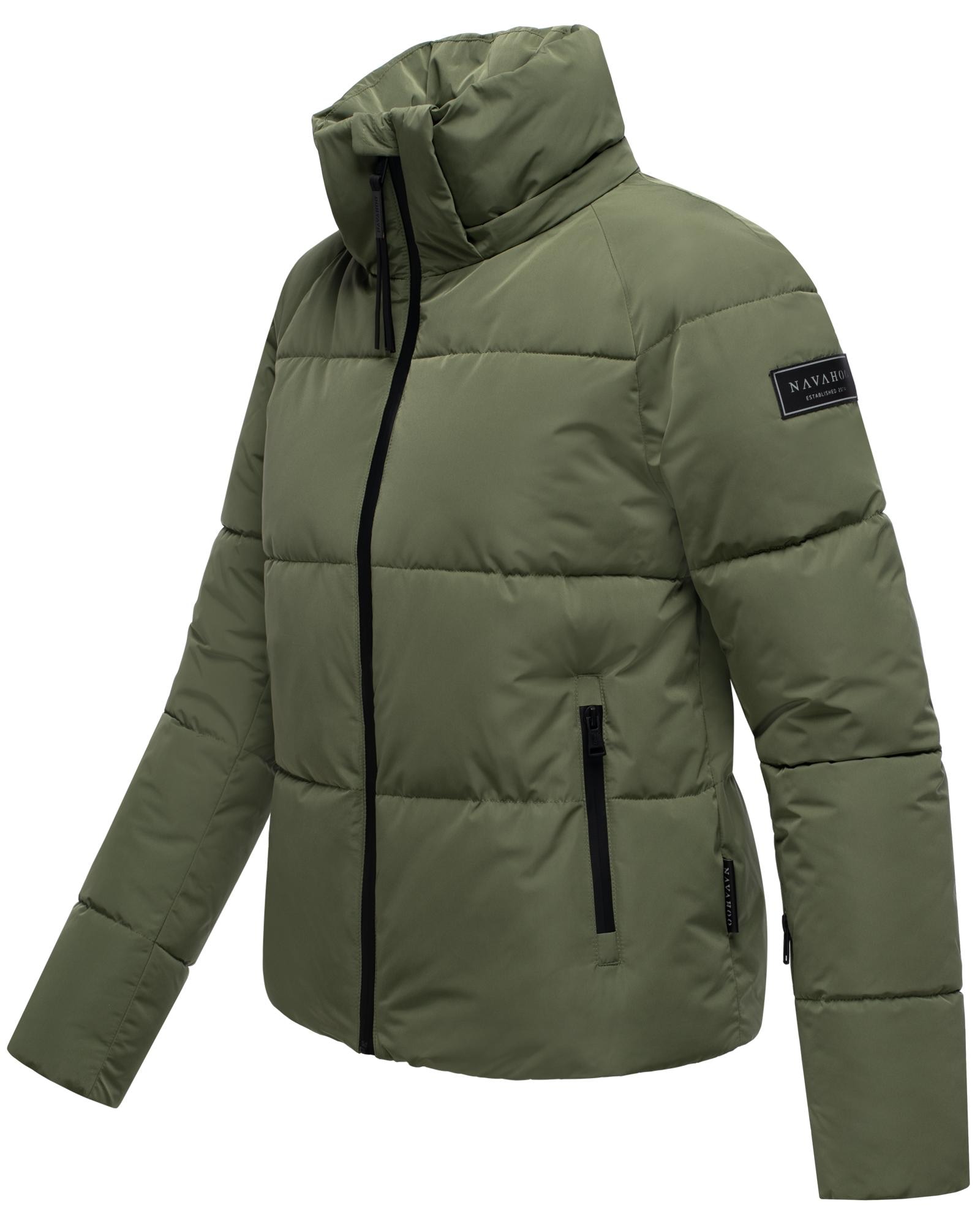 Navahoo Steppjacke »Frostherz XIV«, mit Kapuze, Kurze gesteppte Damen Winterjacke mit abnehmbarer Kapuze