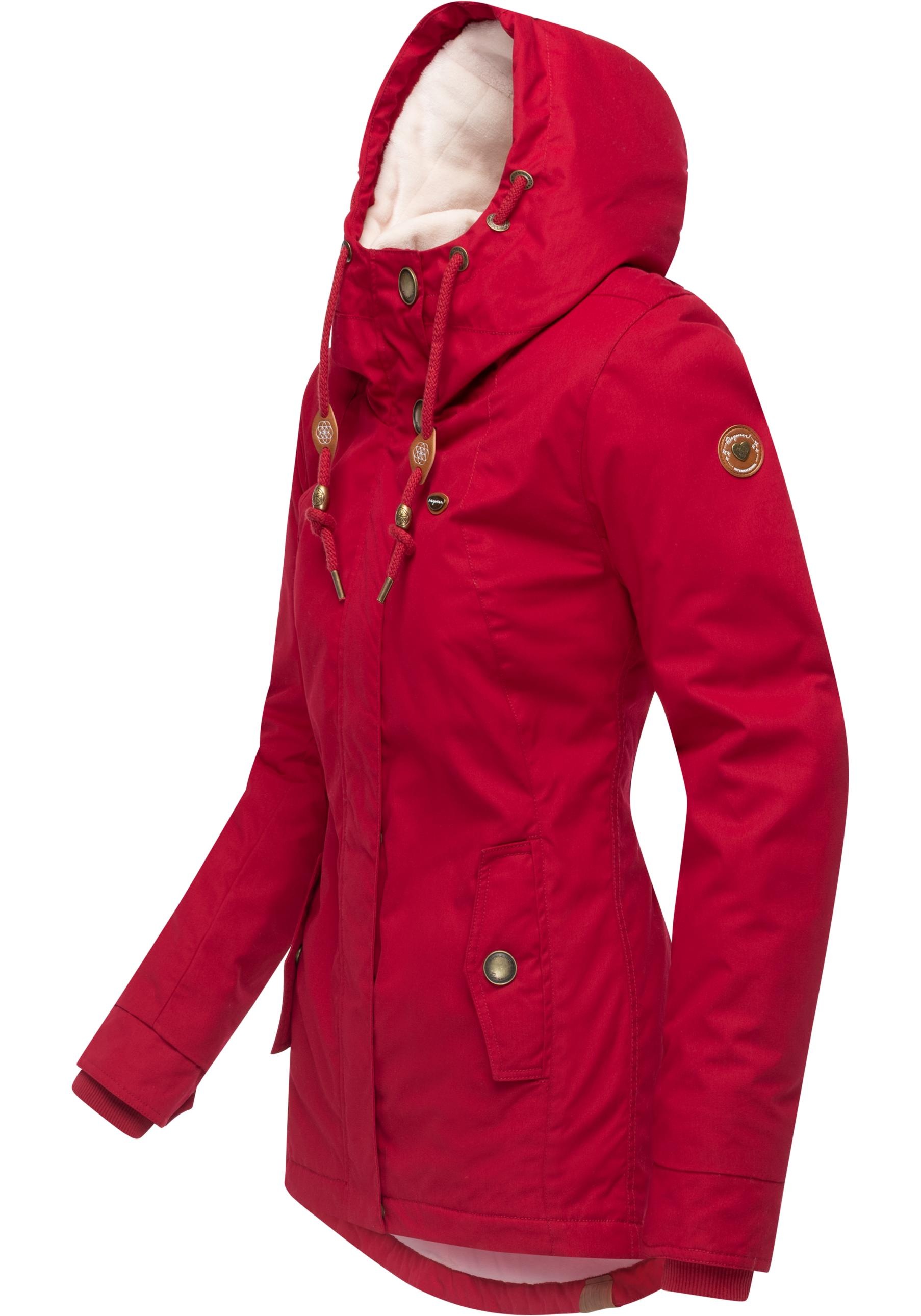 Ragwear Winterjacke »Monade«, mit Kapuze, Damen Winterparka mit Kapuze und m. Fleece gefüttert