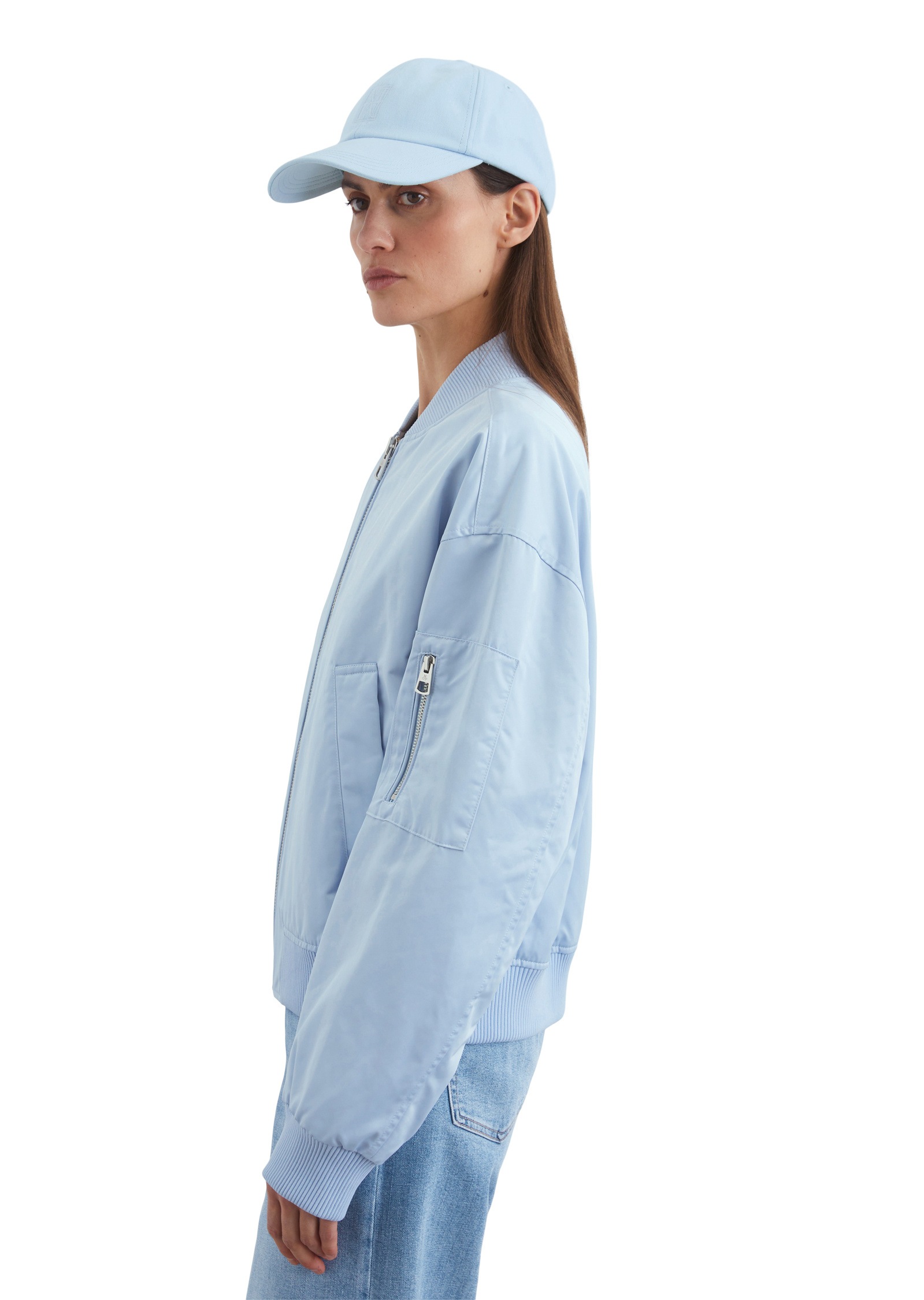 Marc O'Polo Outdoorjacke »aus recyceltem Polyester-Twill«, ohne Kapuze