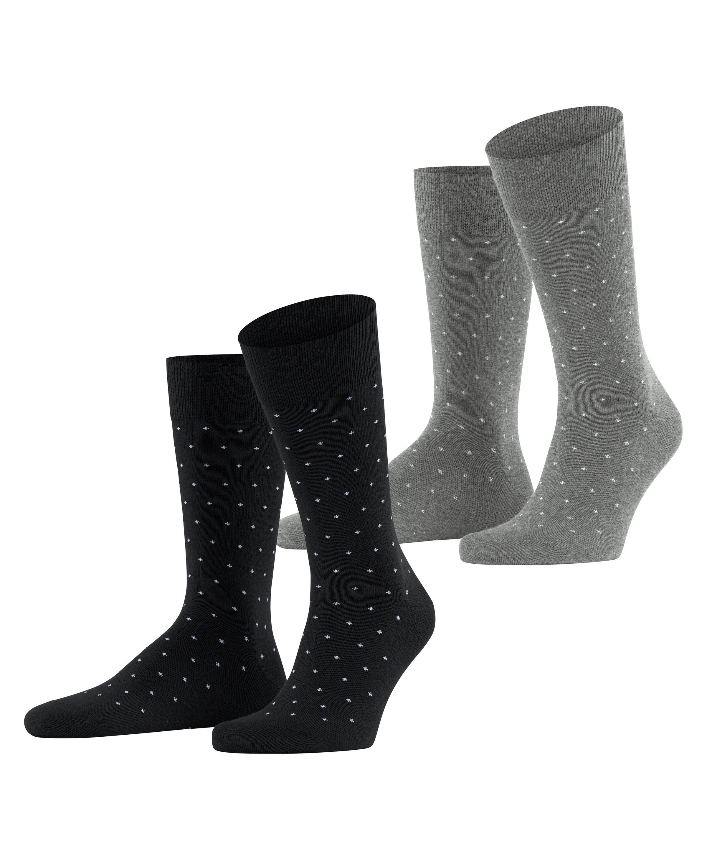 Esprit Socken »Fine Dot« 2 Paar,  gepunktet, geripptes Bündchen, Baumwoll-Mix