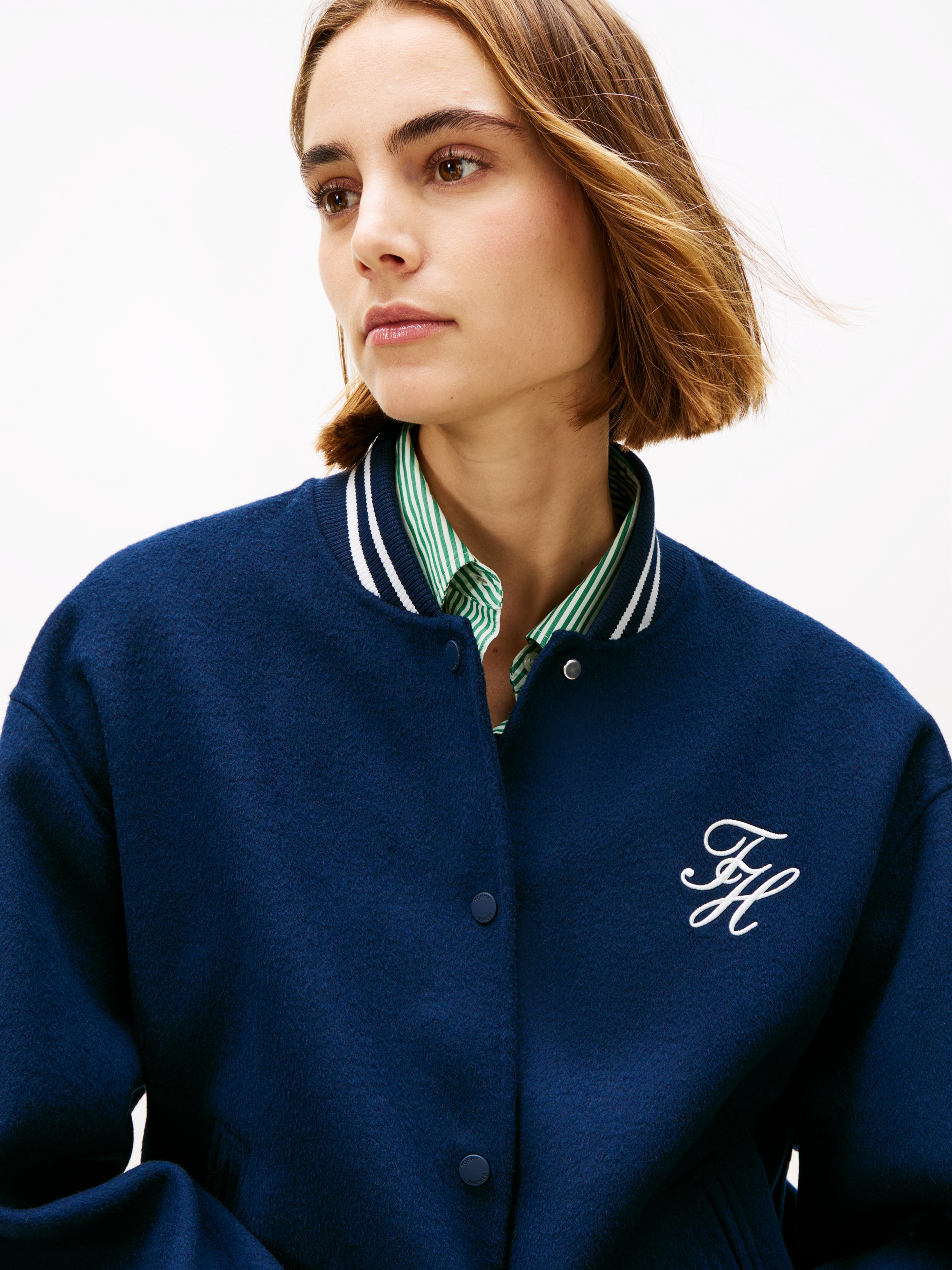 Tommy Hilfiger Bomberjacke "DF WOOL VARSITY BOMBER" mit Wolle günstig online kaufen