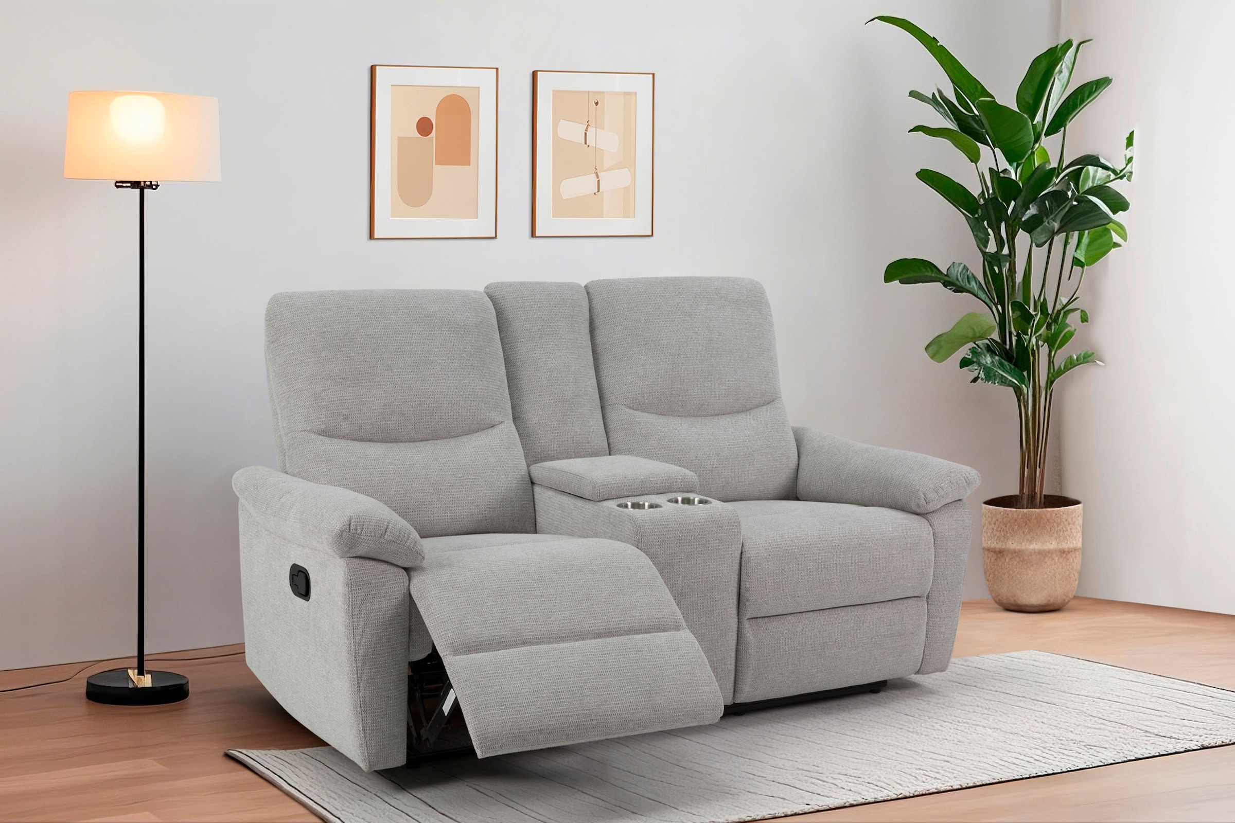 Home affaire 2-Sitzer "ODILON, 2er-Kinosofa, TV-Sessel, Mulitmedia-Sofa, St günstig online kaufen