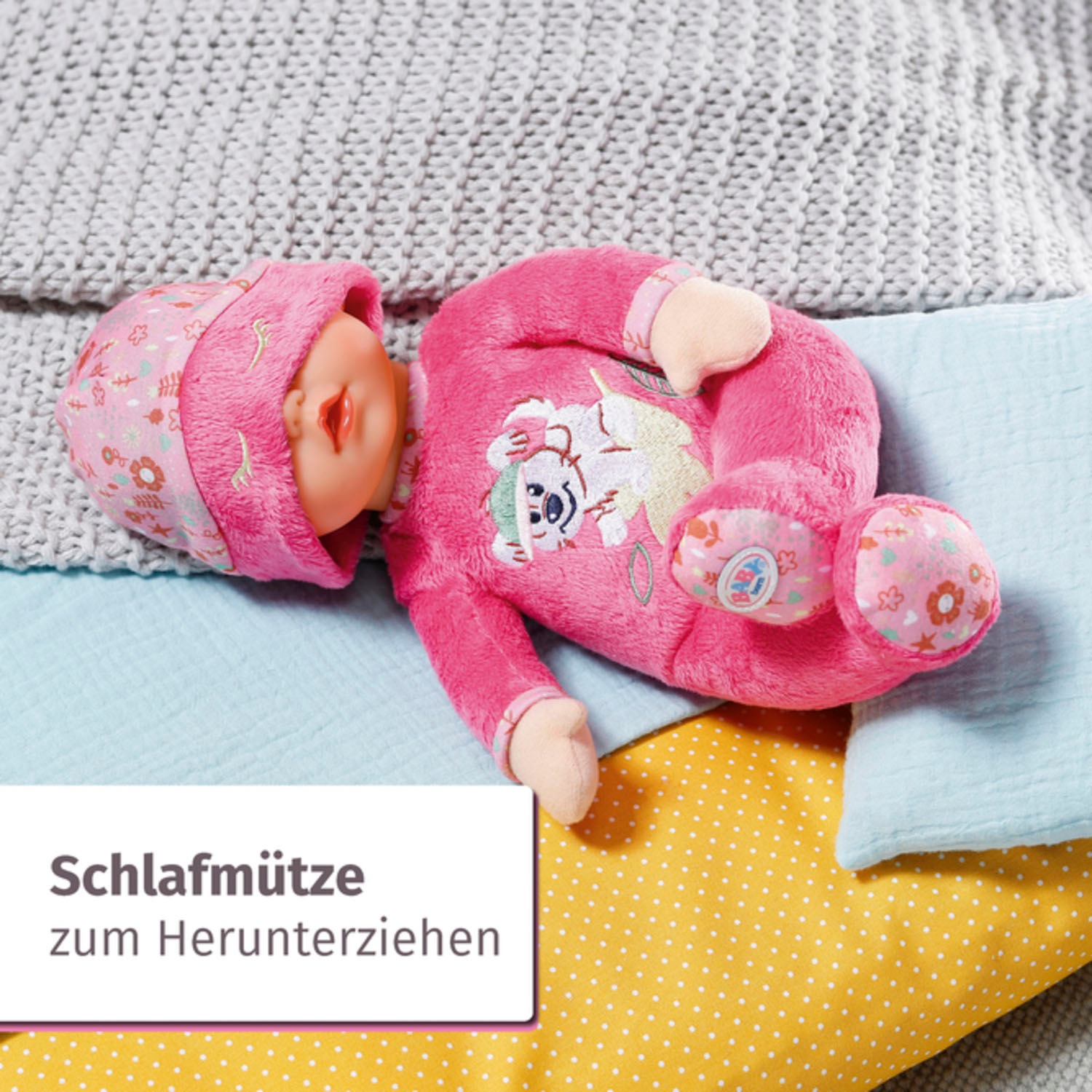 Baby Born Babypuppe »Sleepy for babies, pink, 30 cm«, mit Rassel im Inneren