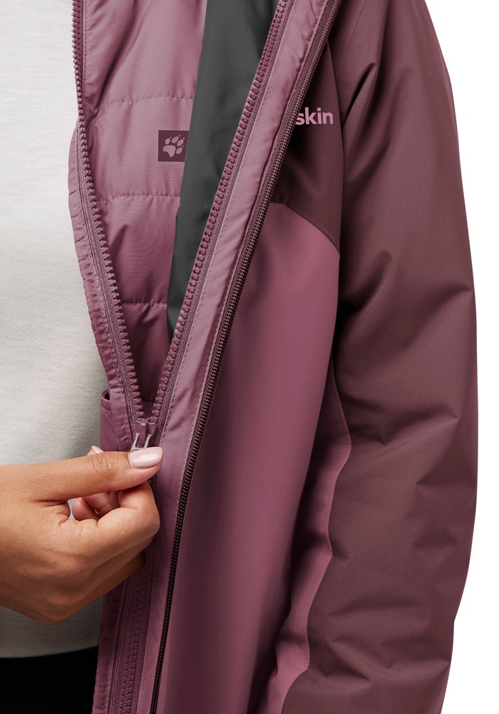 Jack Wolfskin 3-in-1-Funktionsjacke "HUNBERG 3IN1 JKT W", mit Kapuze günstig online kaufen