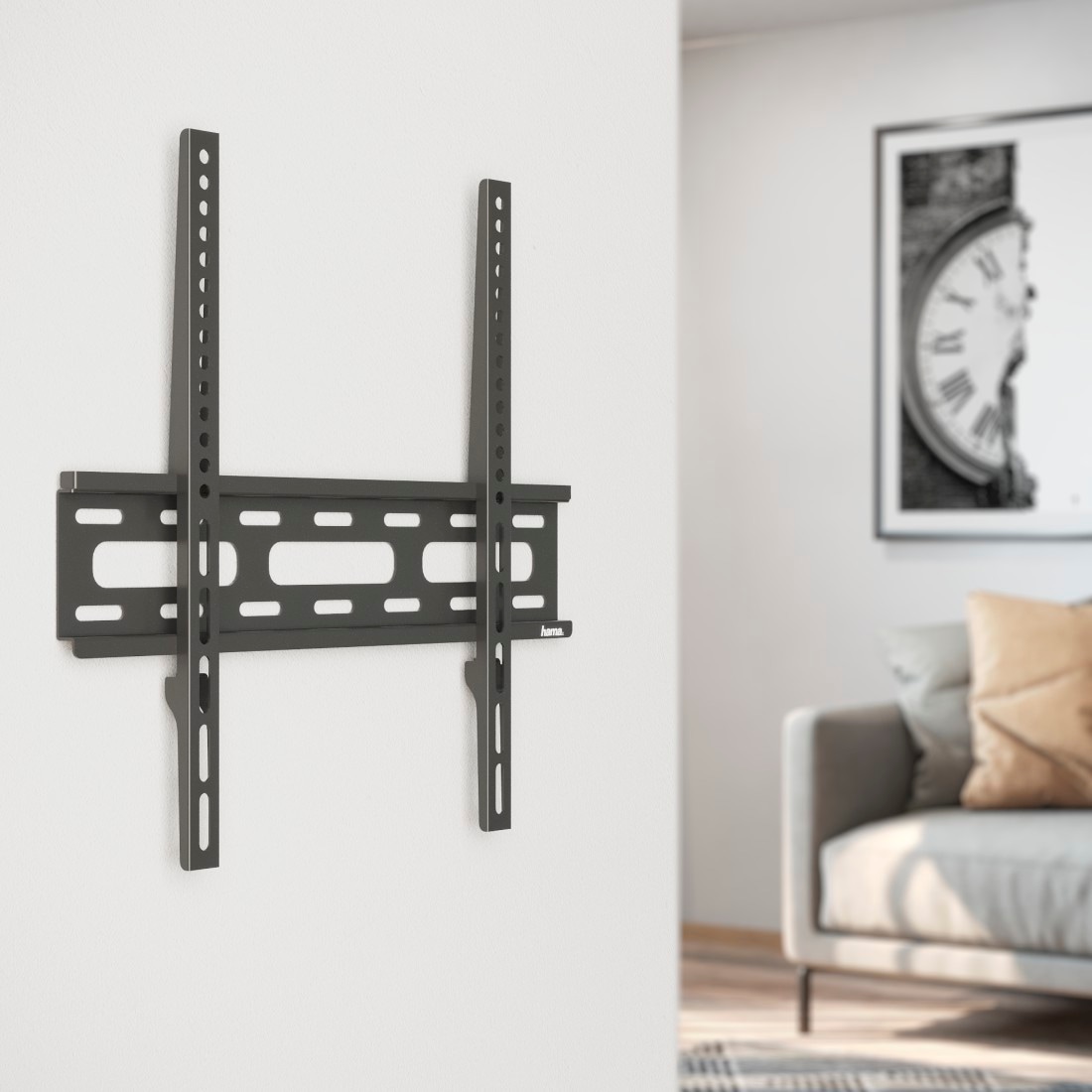 Hama TV-Wandhalterung »Wandhalterung (fix, 32" - 75", VESA 400x400)«, bis 191 cm Zoll