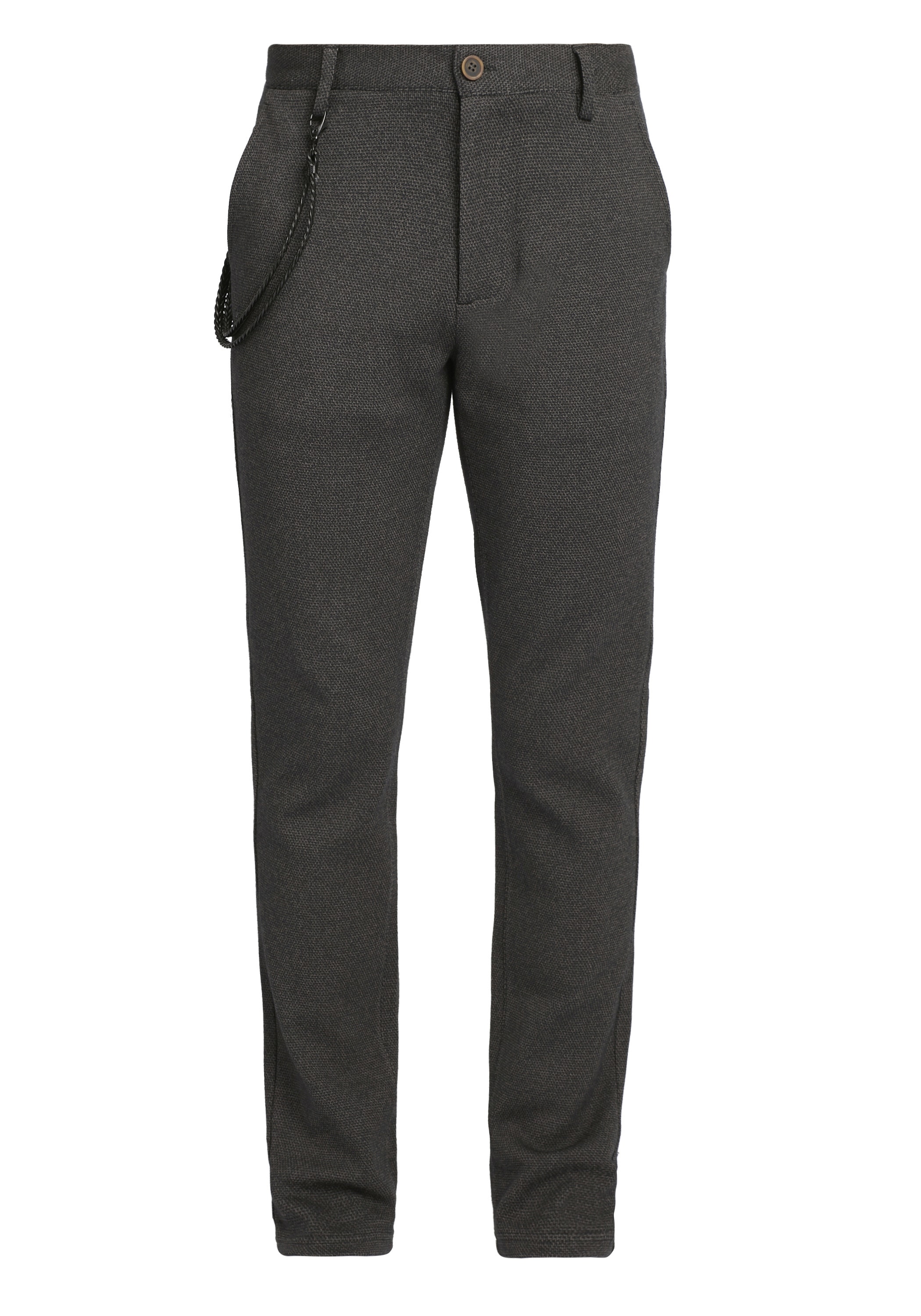 Blend Chinohose »BHWalton«  Strukturierte Stoffhose mit Lederkette - Regular Fit