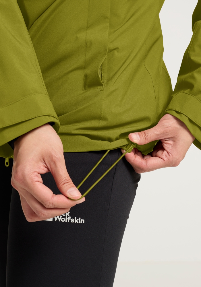 Jack Wolfskin 3-in-1-Funktionsjacke »HUNBERG 2 3IN1 JKT W« mit Kapuze 3-in-1 Jacke, wasserdicht, winddicht und atmungsaktiv