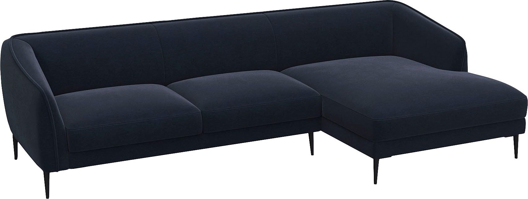 FLEXLUX Ecksofa »Belle Designsofa, L-Form, B/T 288/149 cm«, Skandinavisches Design, In hochwertiger Verarbeitung