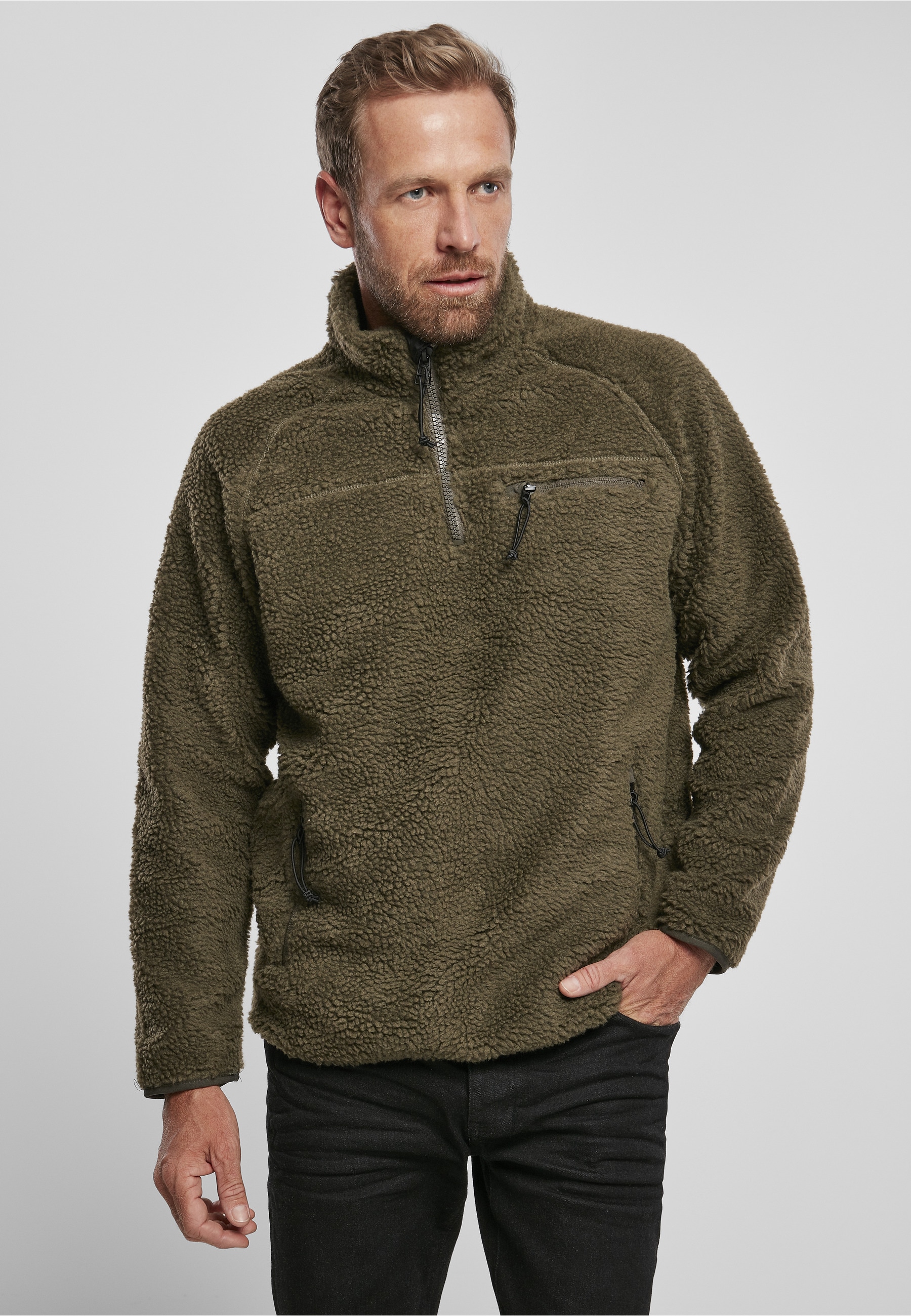 Brandit Kapuzenpullover »Brandit Herren Teddyfleece Troyer« 1 Stk.