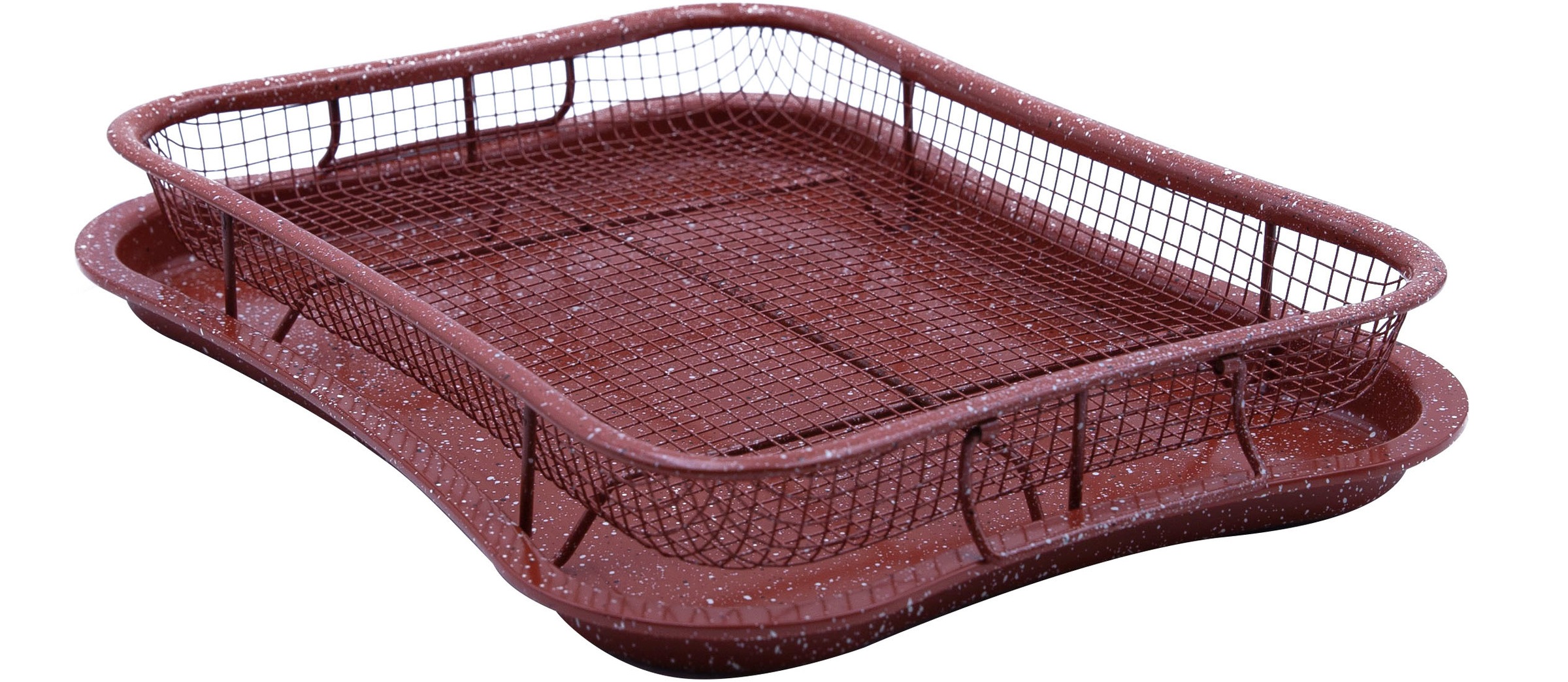 LIVINGTON Backblech "Super Crisper, 2-tlg., Doppelset" Edelstahl  Silikon 2 günstig online kaufen