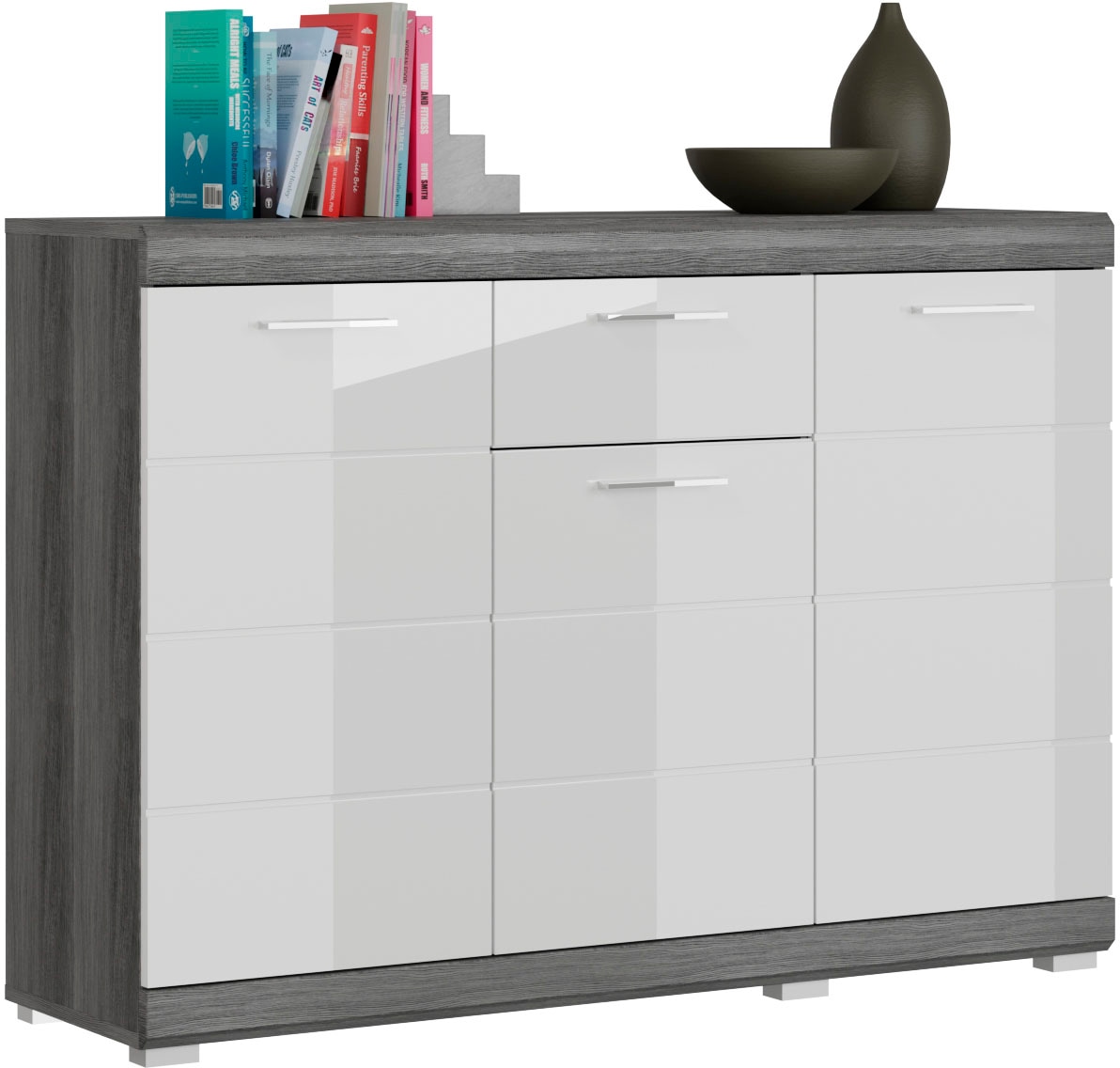 INOSIGN Kommode "SIENA, Breite 120 cm, 3 Türen, 1 Schubkasten, 5 Einlegeböd günstig online kaufen