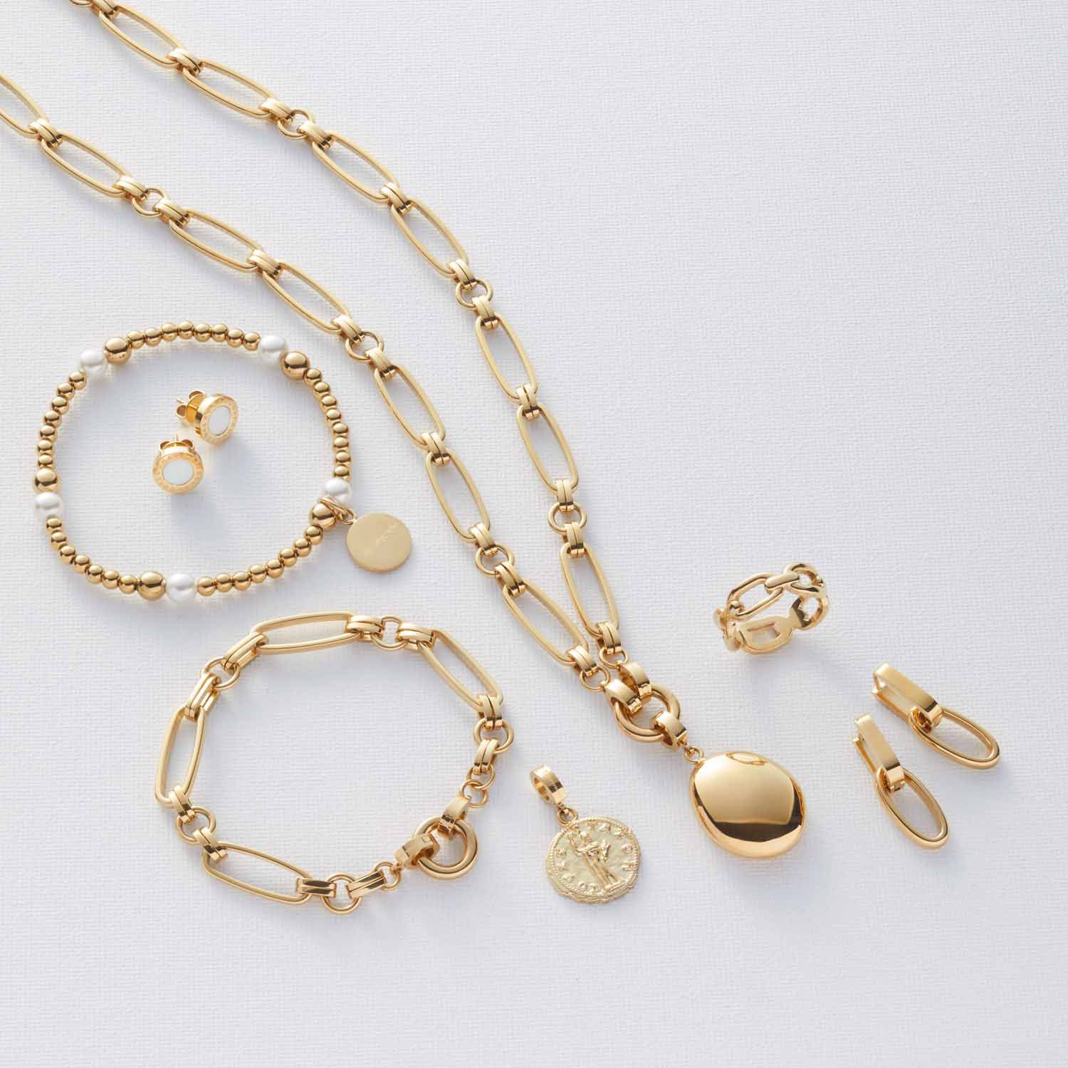 LEONARDO Mathilde Clip&Mix Charm Necklace Gold 2