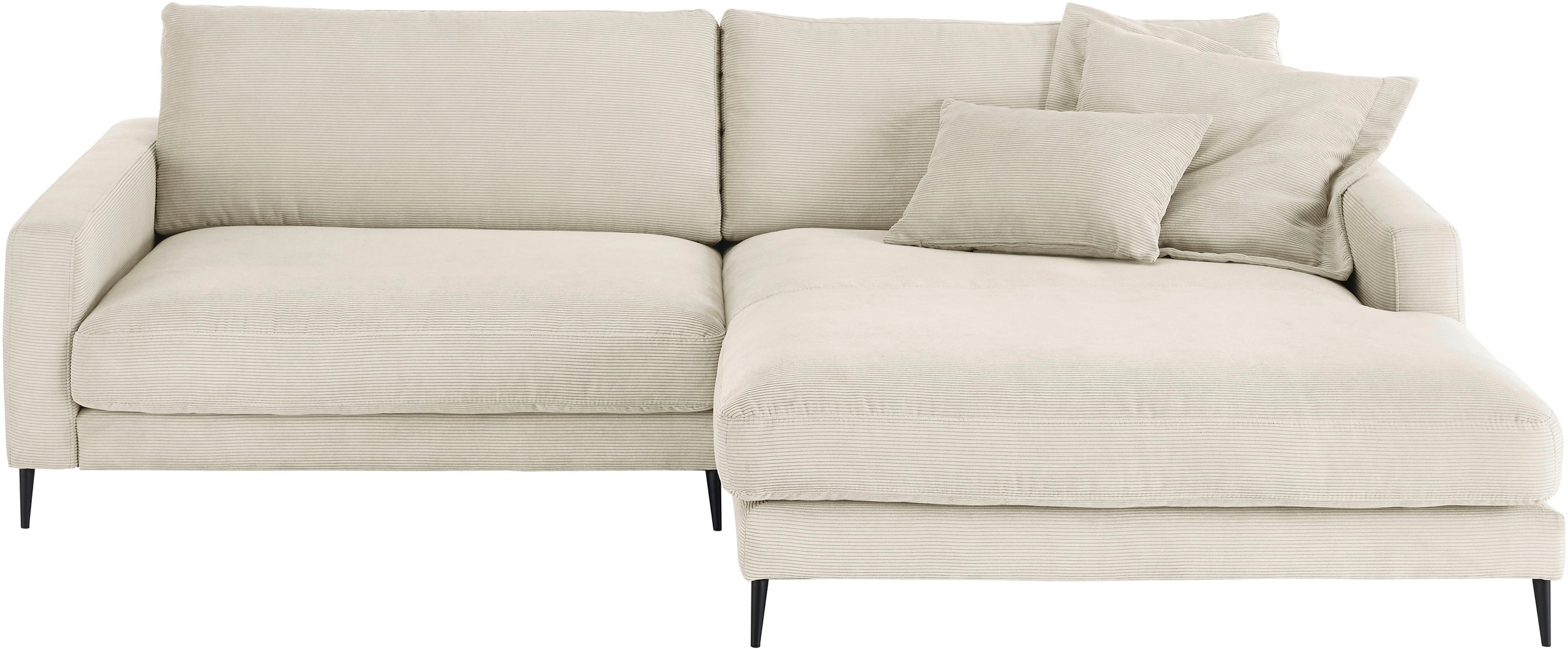 Home affaire Ecksofa "Downtown, B/T/H: 272/190/84 cm L-Form" weicher Sitzko günstig online kaufen