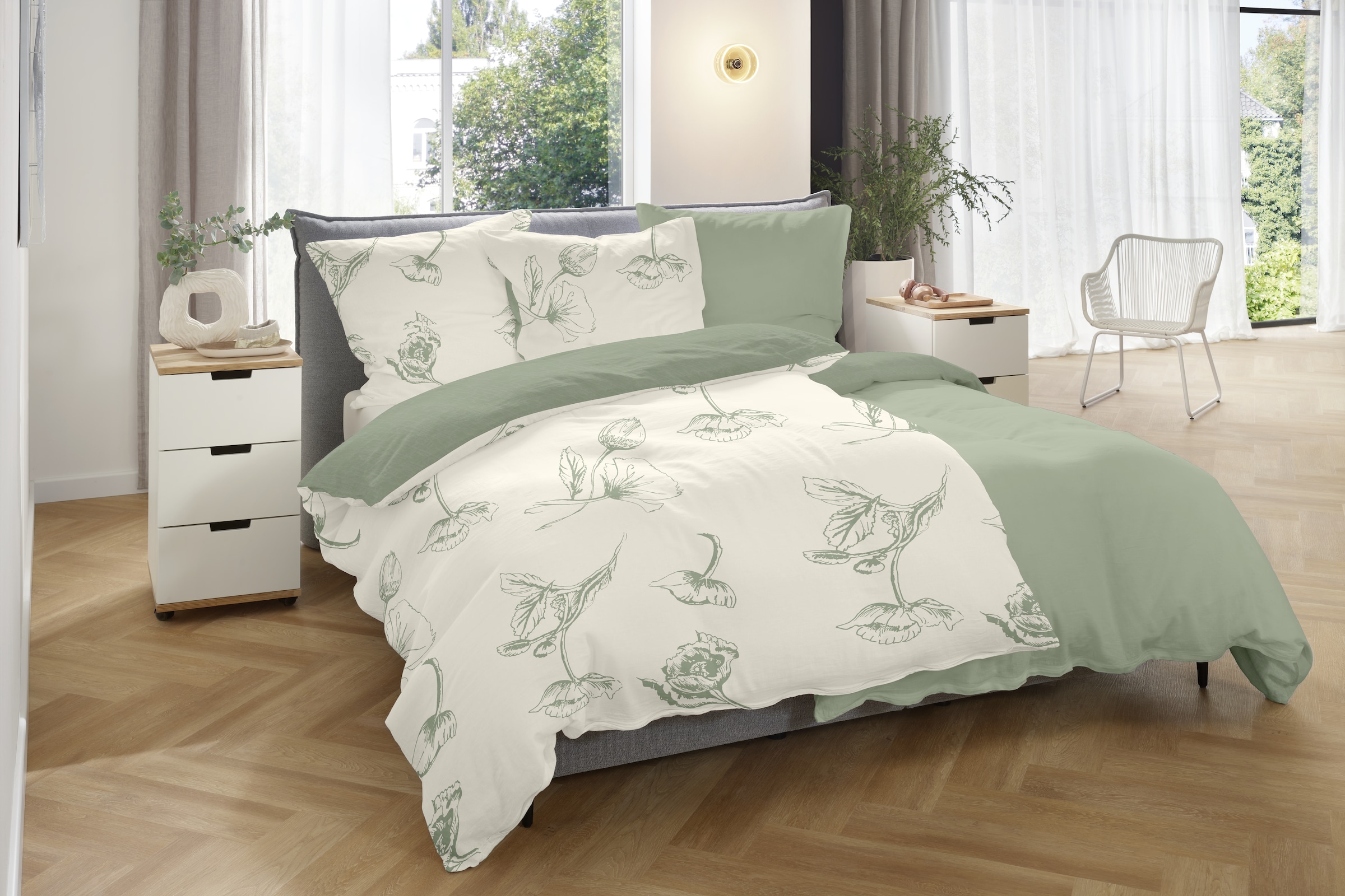 Primera Bettwäsche »Halbleinen-Bettwäsche« 2 tlg. Uni