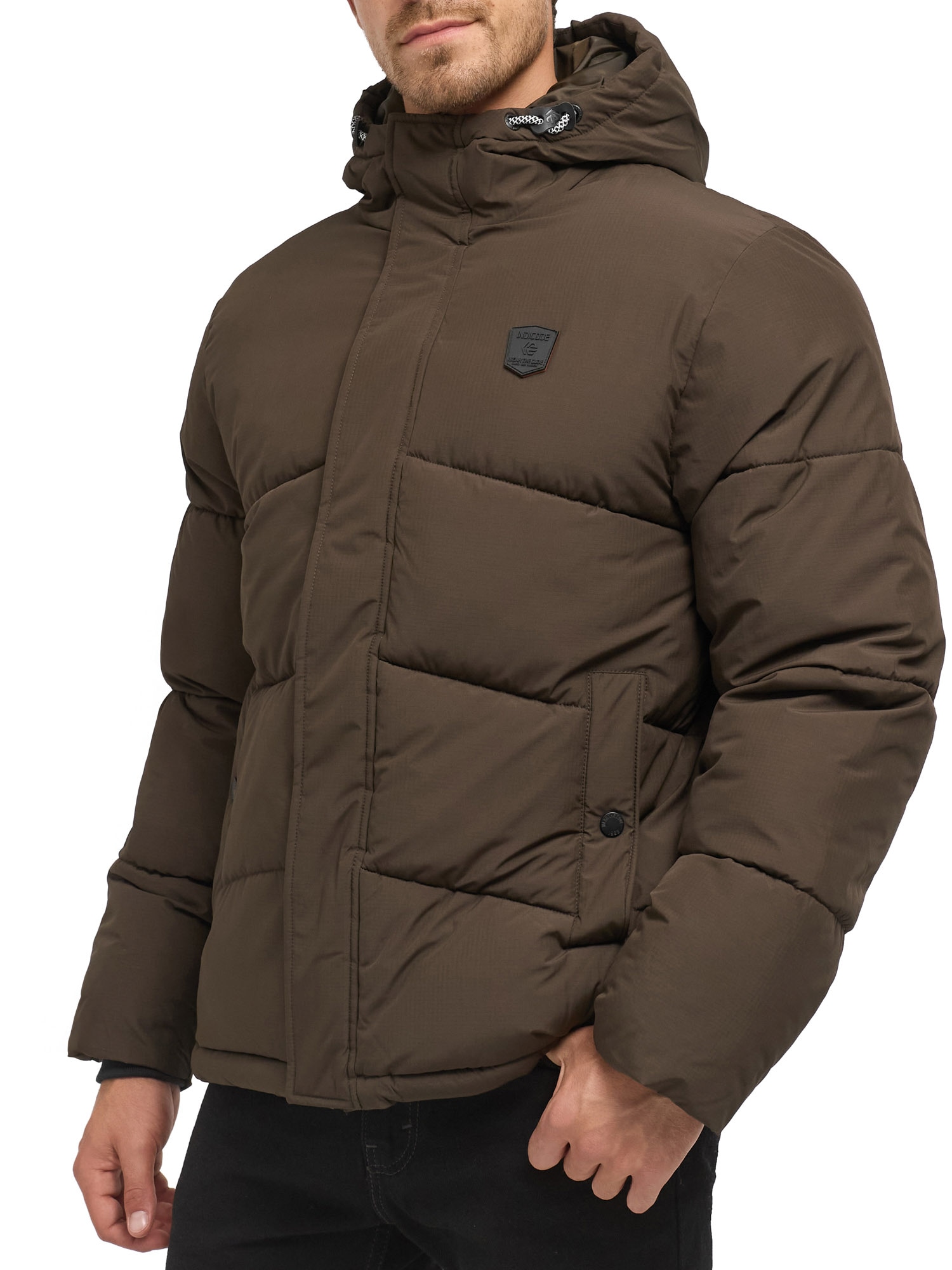Indicode Steppjacke »INLaurill« mit Kapuze Kunstfaser, regular fit