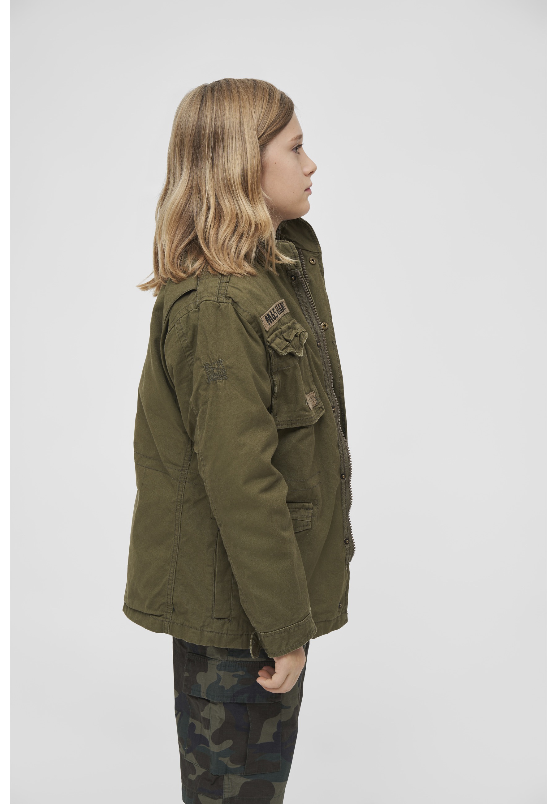 Brandit Parka »Brandit Herren Kids M65 Giant Jacket« 1 Stk. tlg. mit Kapuze