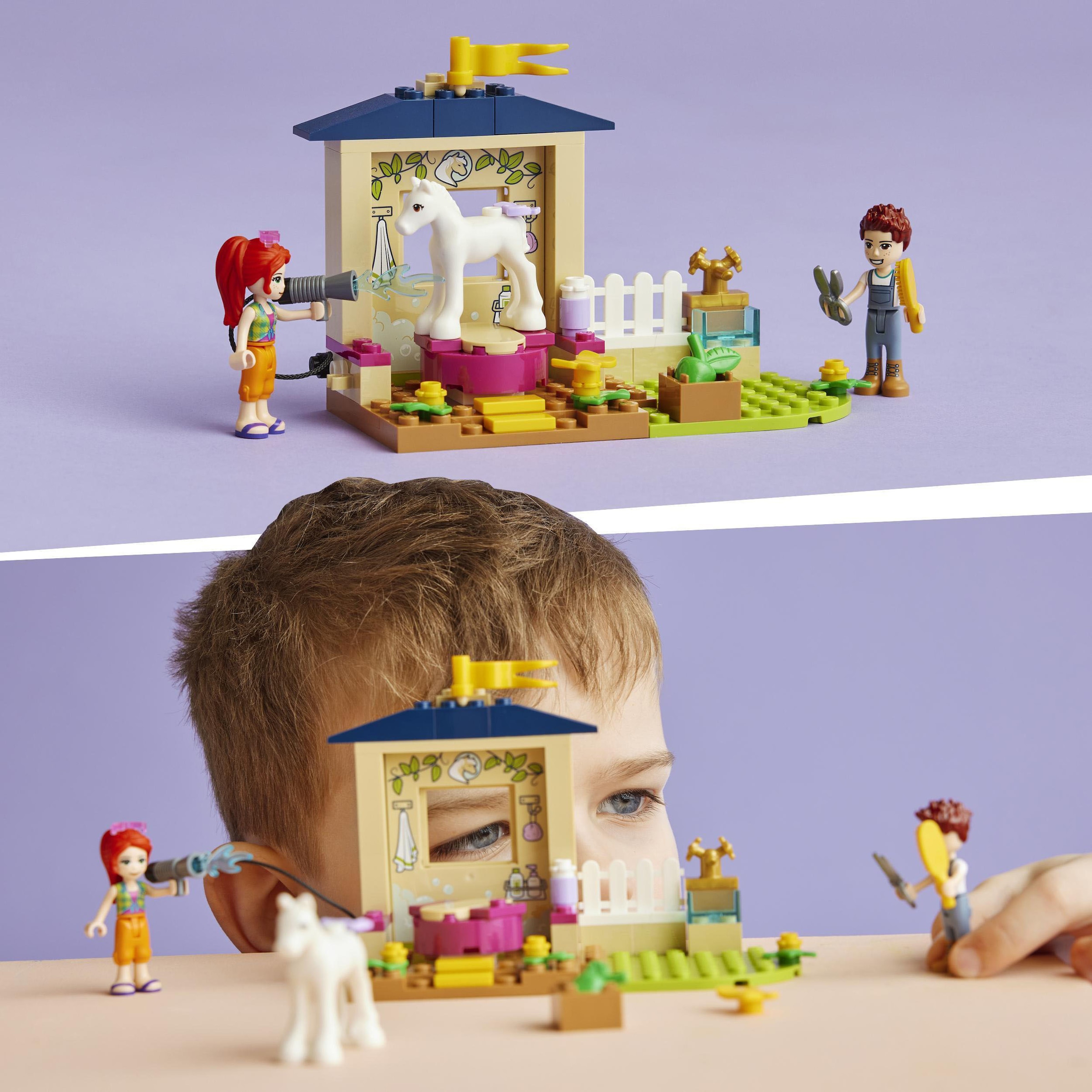LEGO® Konstruktionsspielsteine »Ponypflege (41696), LEGO® Friends«, (60 St.), Made in Europe