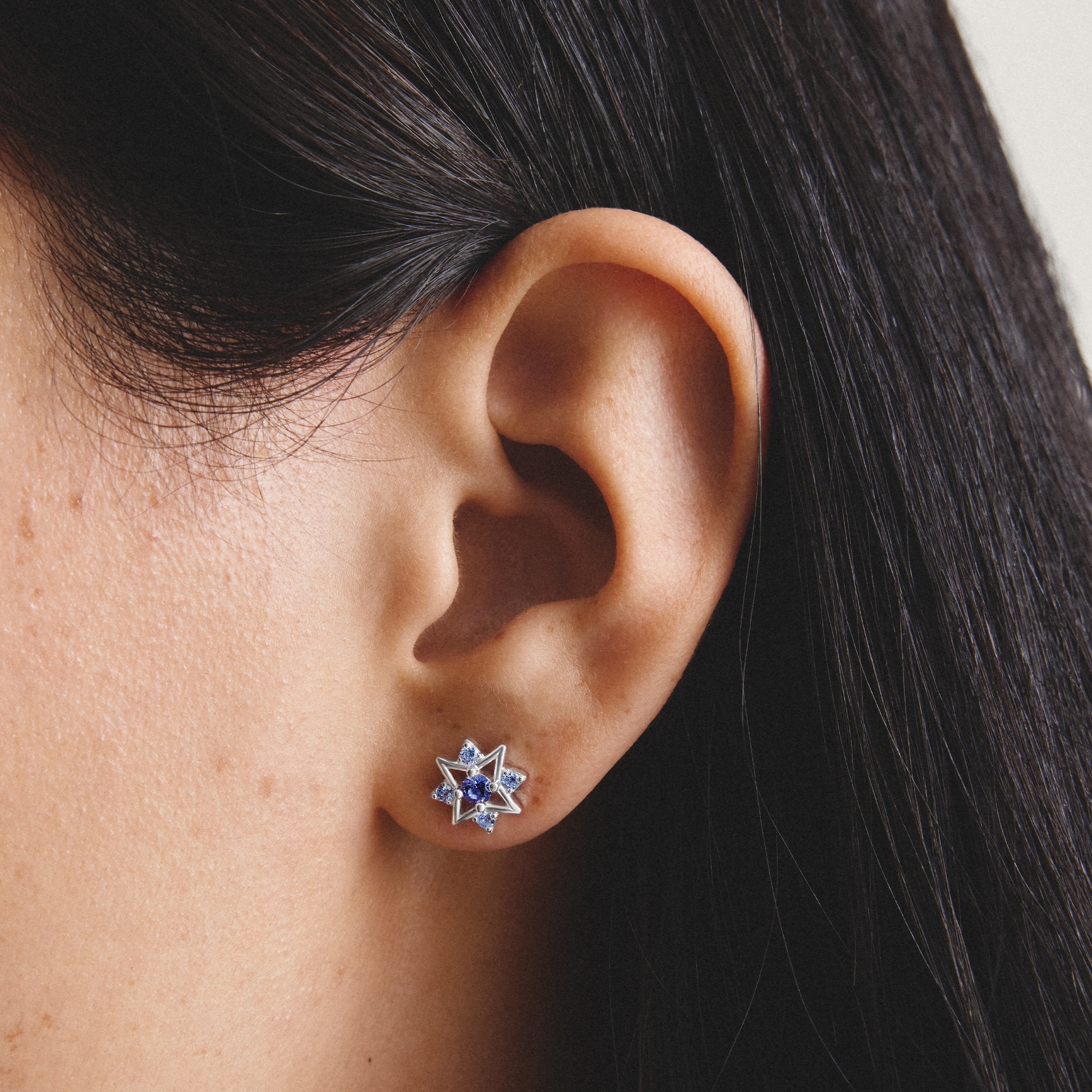 THOMAS SABO Paar Ohrstecker »Midnight Sky Ohrstecker« mit Zirkonia (synth.), Glas-Keramik Stein