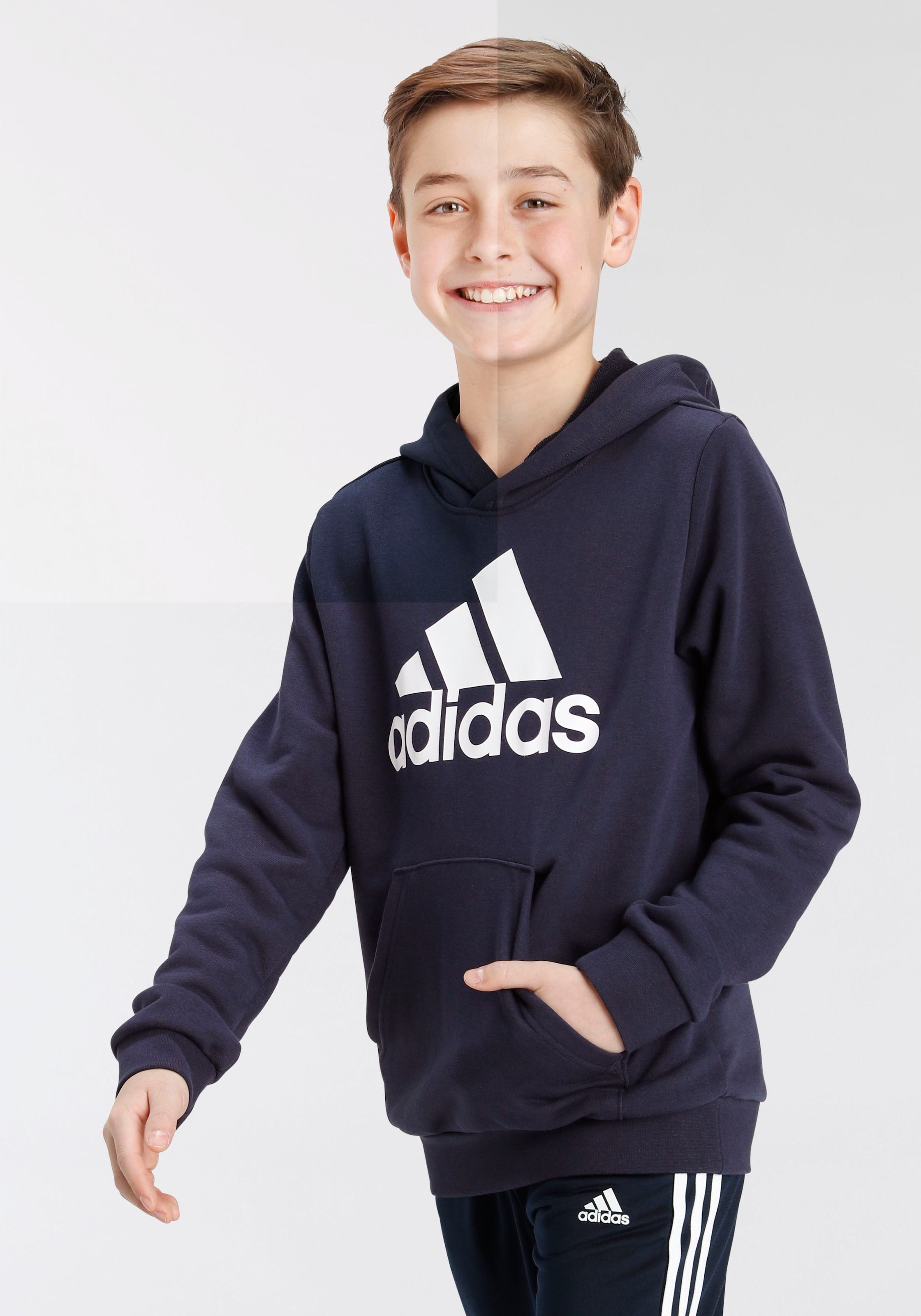 bestellen | LOGO »BIG Sportswear ESSENTIALS COTTON BAUR Kapuzensweatshirt online HOODIE« adidas