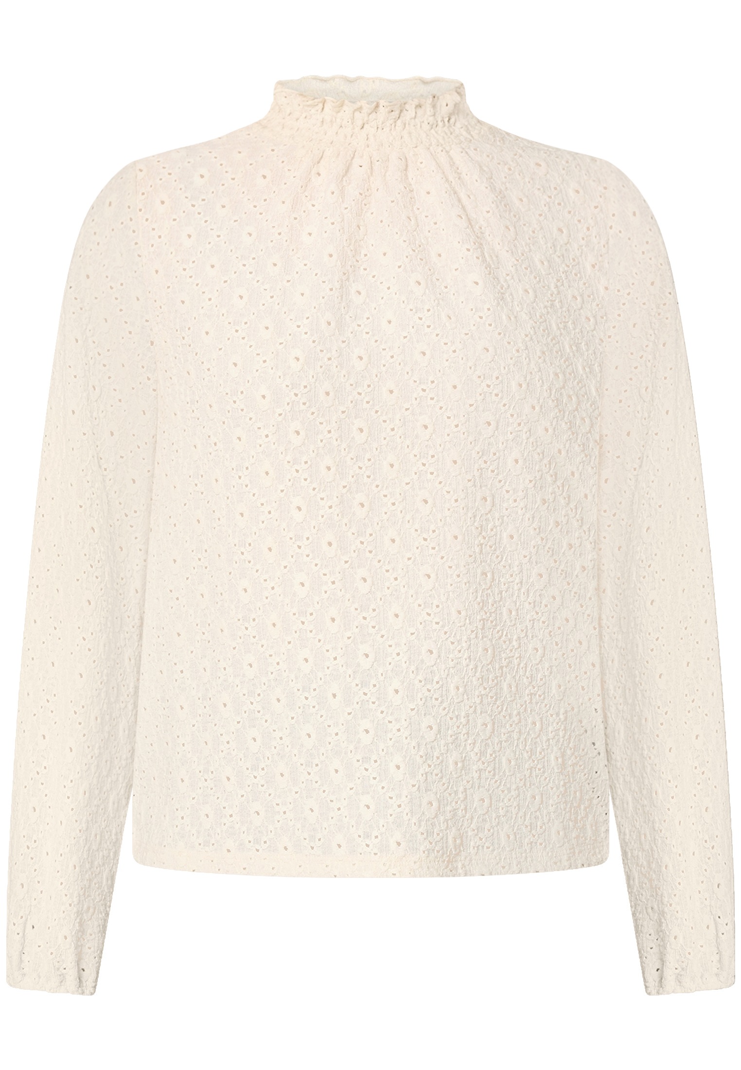 Zero Klassische Bluse "Damen mit Lochmuster" günstig online kaufen