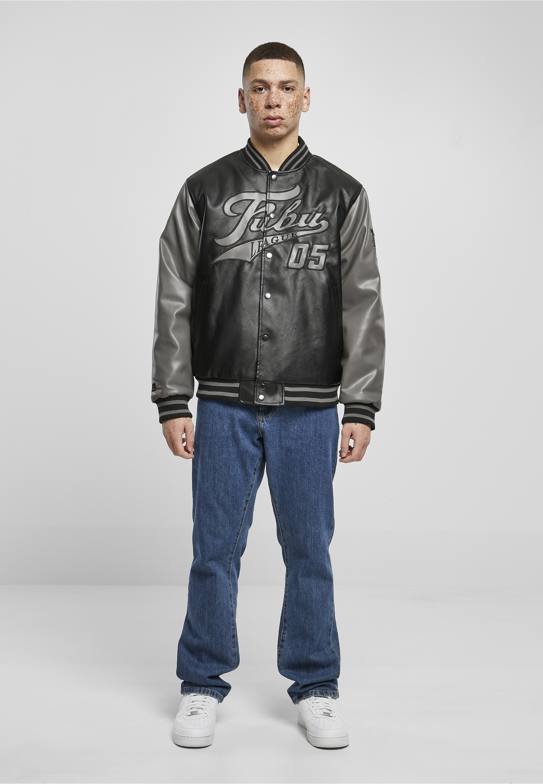 Fubu Anorak »Fubu Herren FM231-024-1 FUBU Varsity Leather Jacket« 1 Stk. tlg. ohne Kapuze