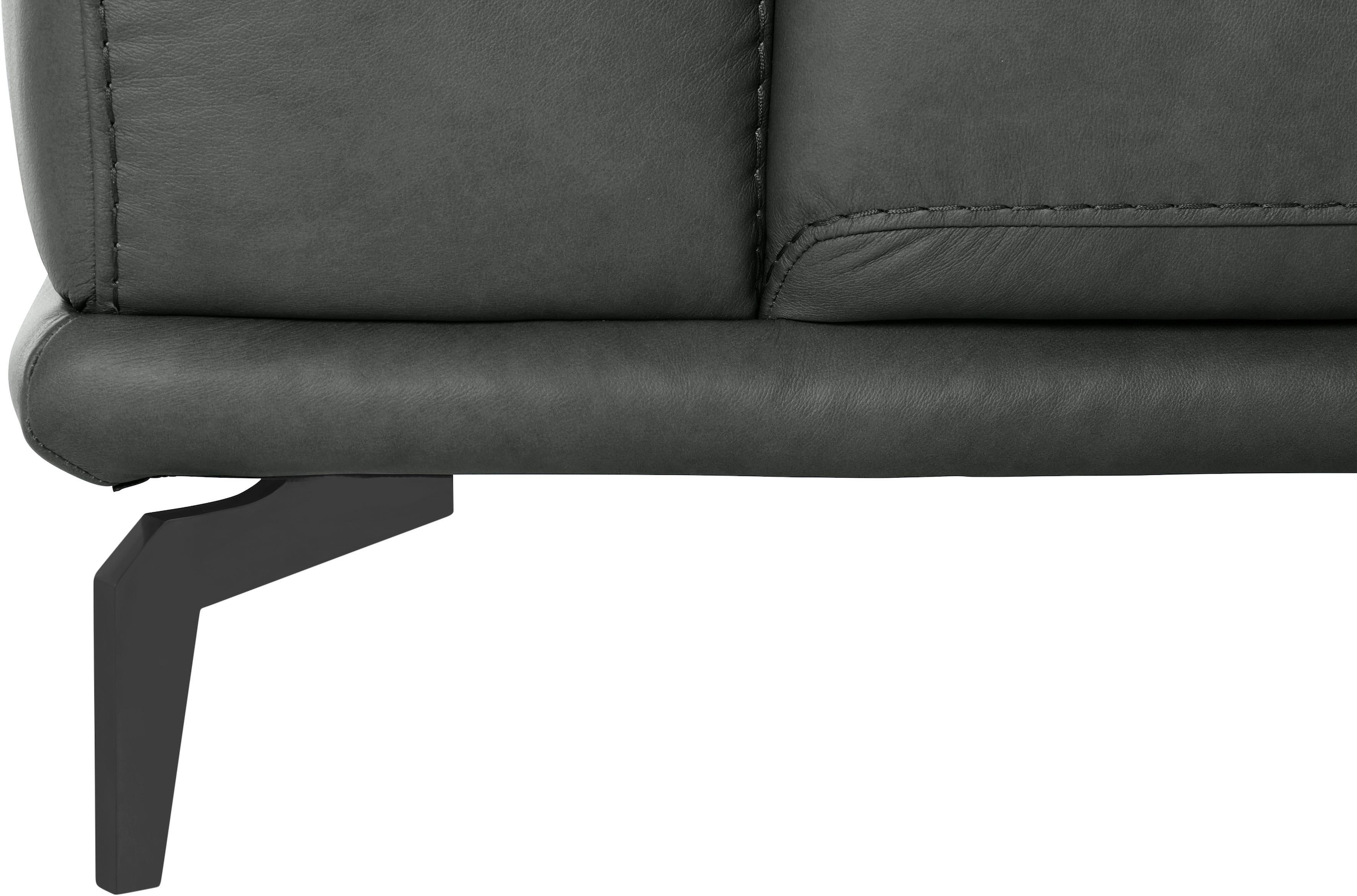 W.SCHILLIG 2-Sitzer »montanaa«, mit Metallfüßen in Schwarz pulverbeschichtet, Breite 192 cm