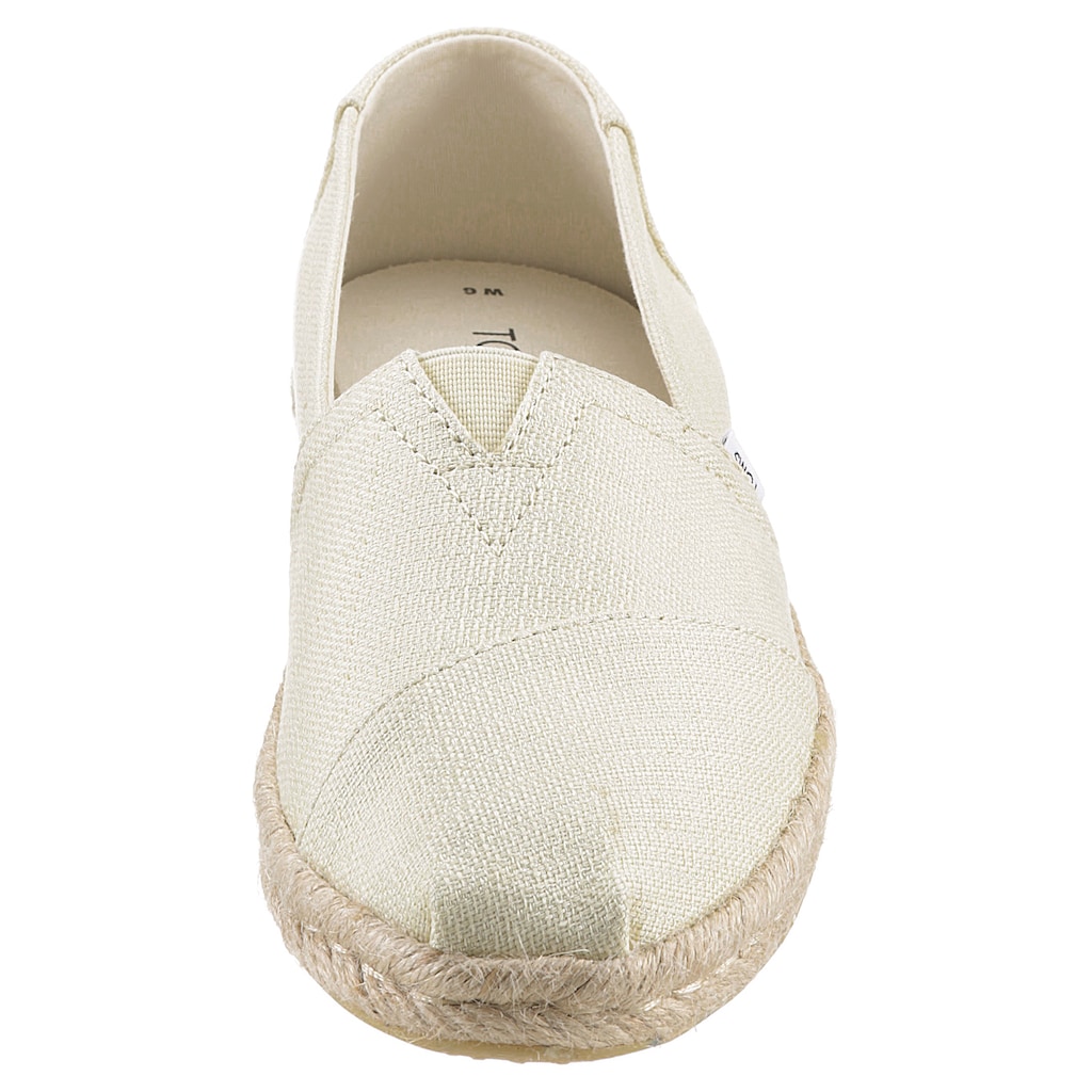 TOMS Espadrille »ALPARGATA ROPE«, mit Juterahmen, schmale Form