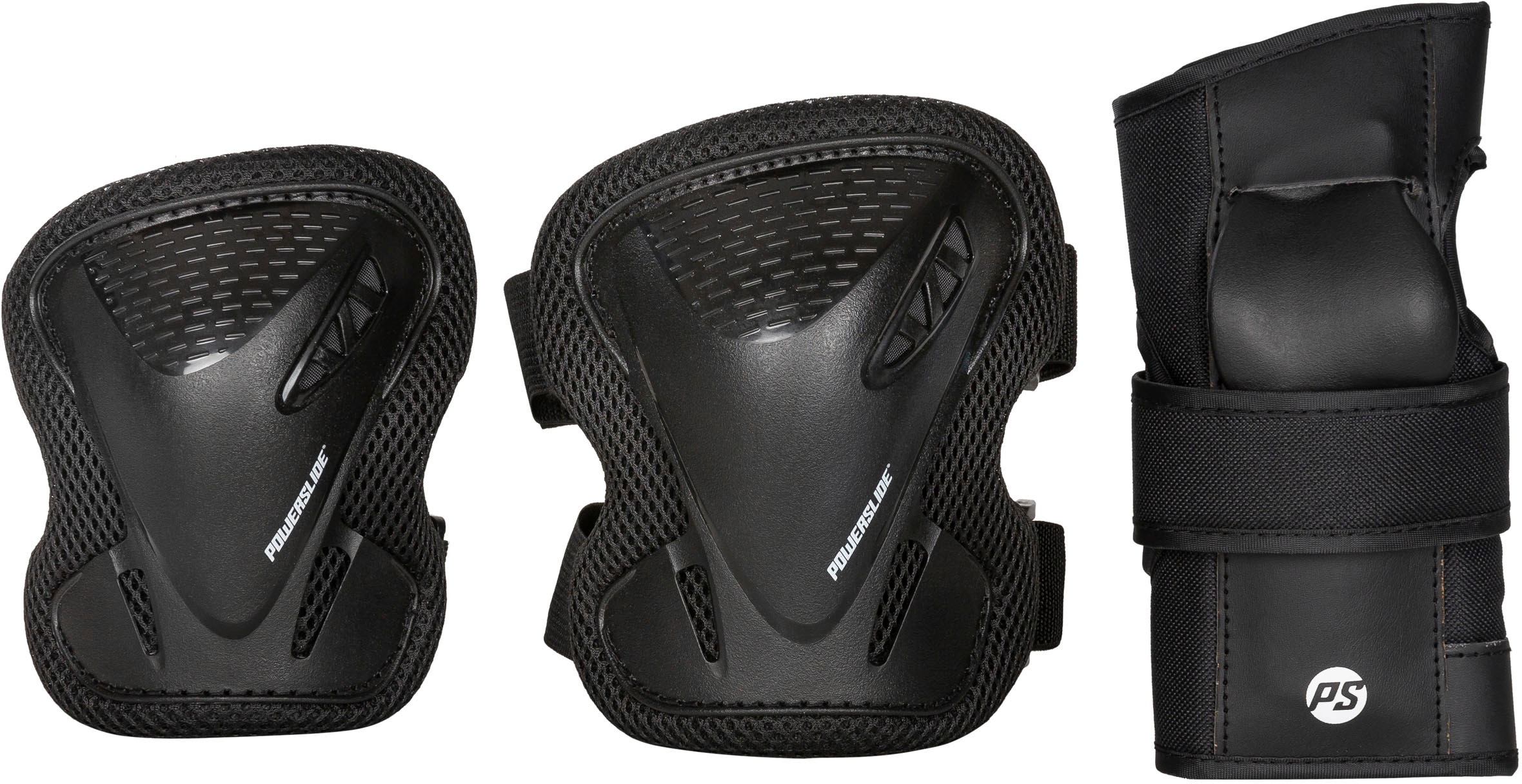 POWERSLIDE Protektoren-Set "Basic Adult Set", M, schwarz, Protektoren